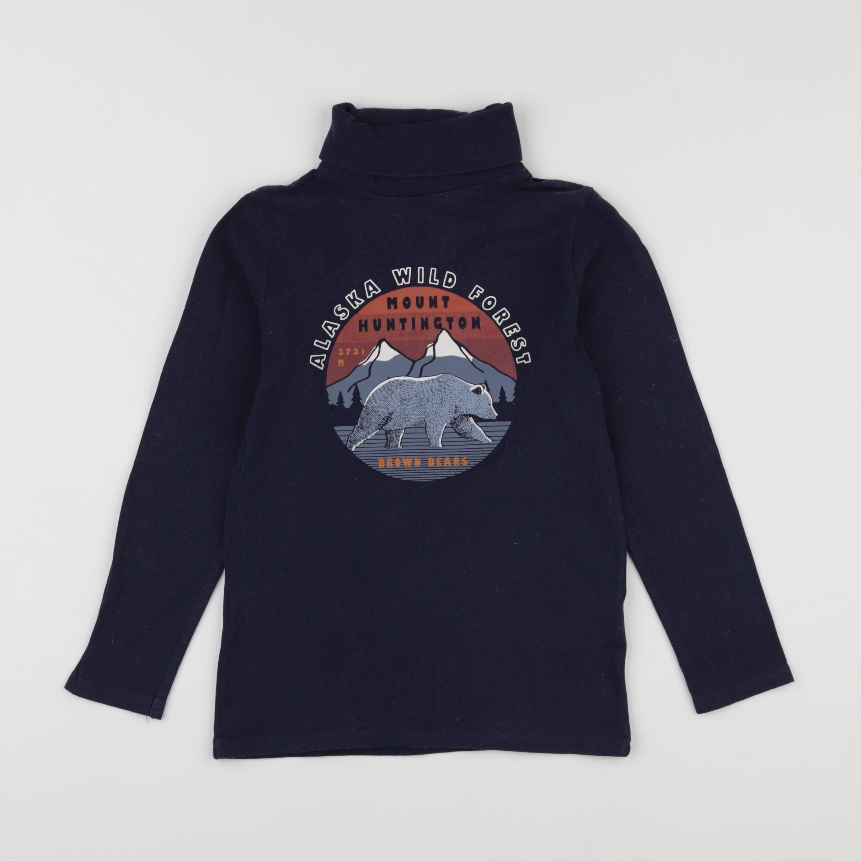 Vertbaudet - sous-pull bleu - 8 ans