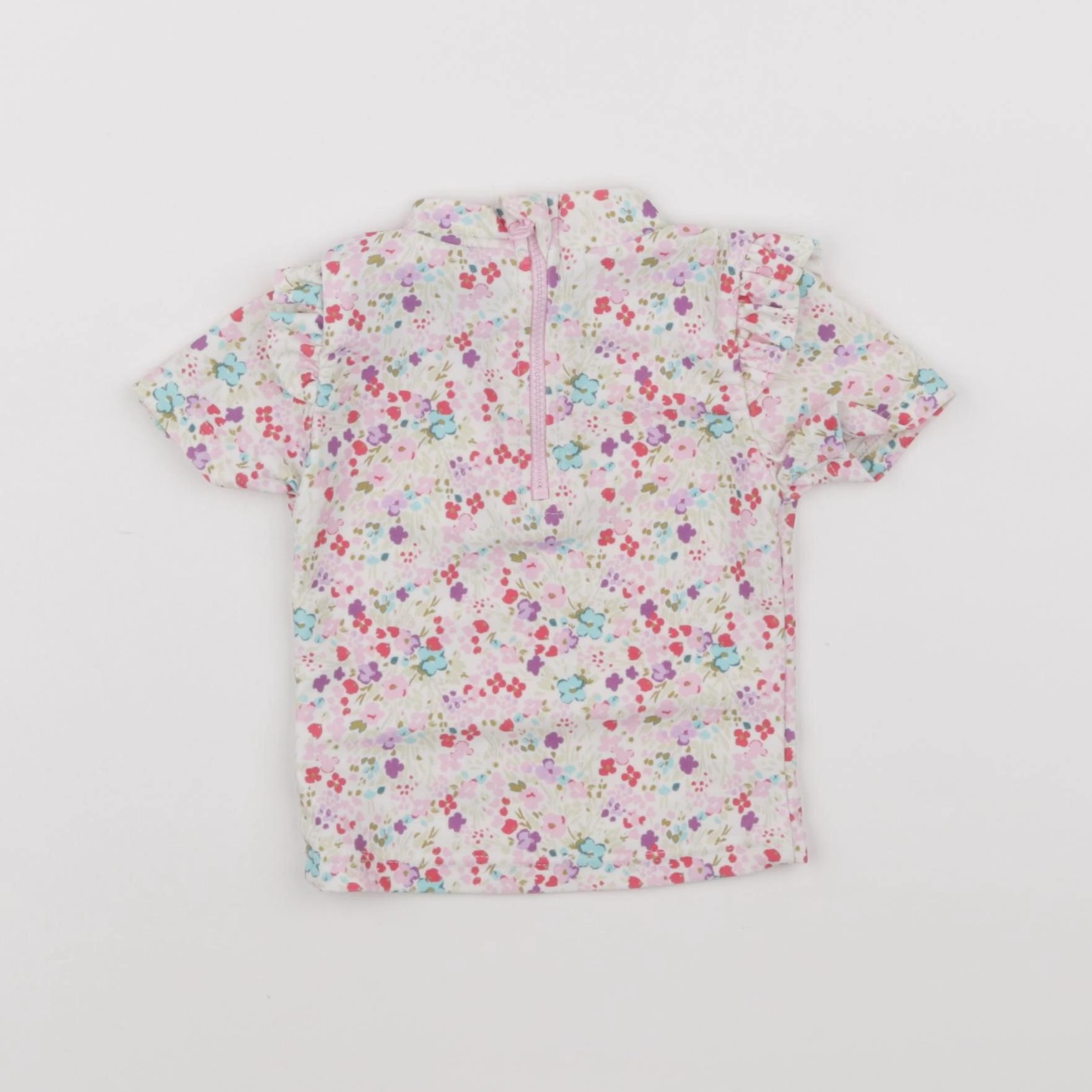 Vertbaudet - tee-shirt de bain multicolore - 6 mois