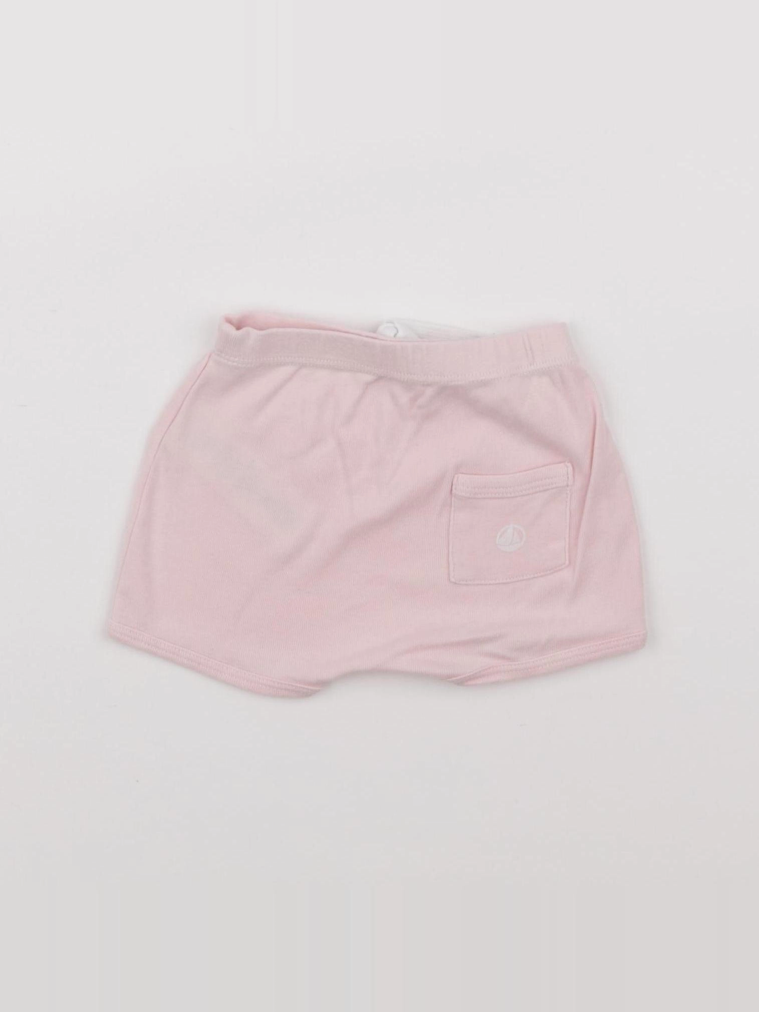 Petit Bateau - short rose - 6 mois