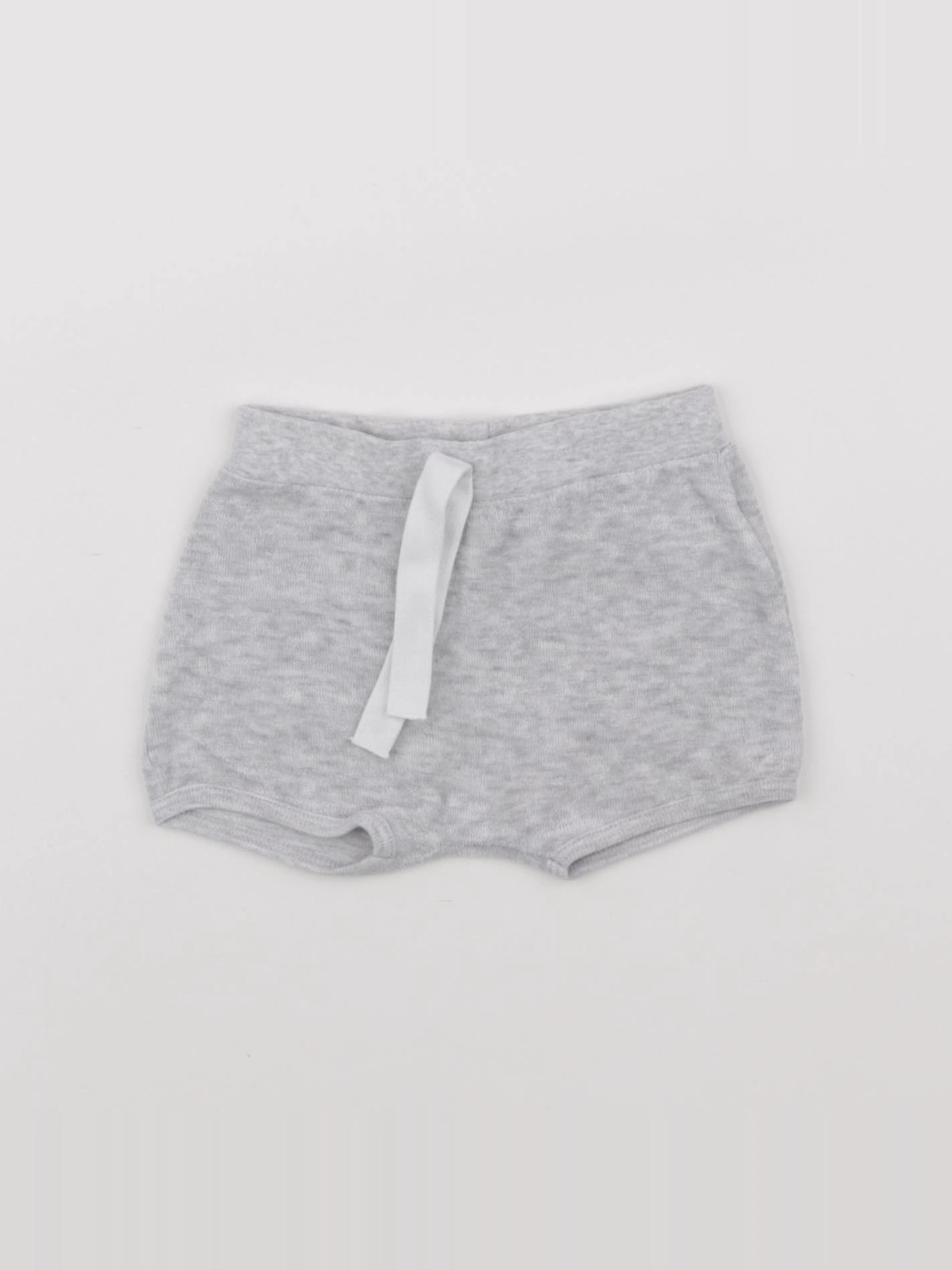 Petit Bateau - short gris - 6 mois
