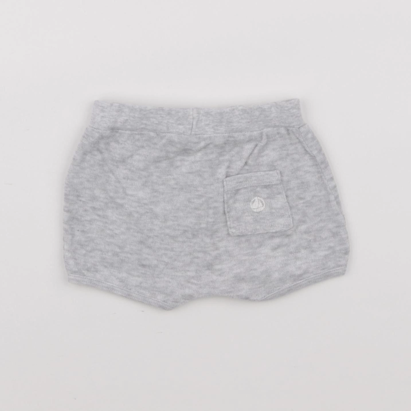 Petit Bateau - short gris - 6 mois