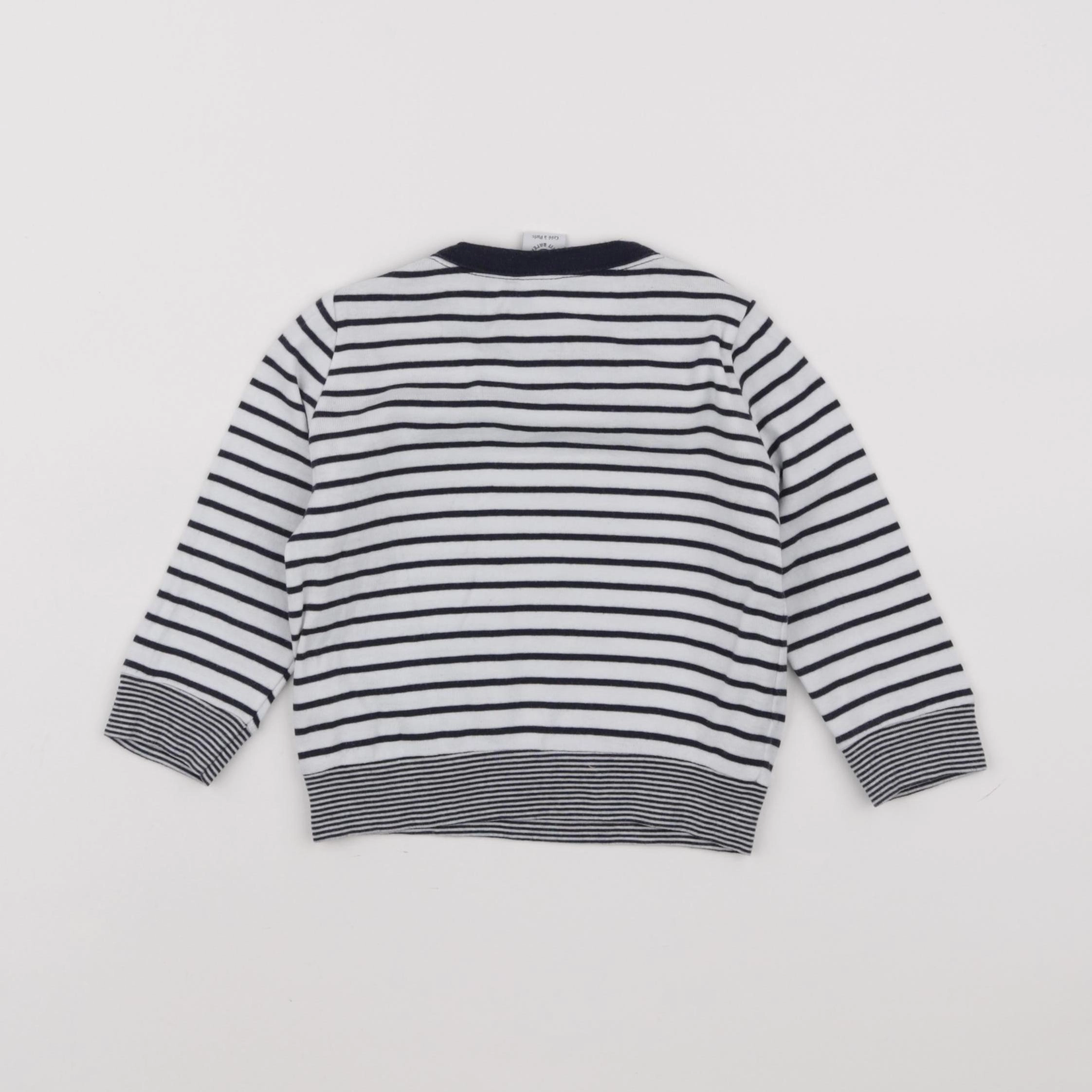 Petit Bateau - tee-shirt bleu - 18 mois