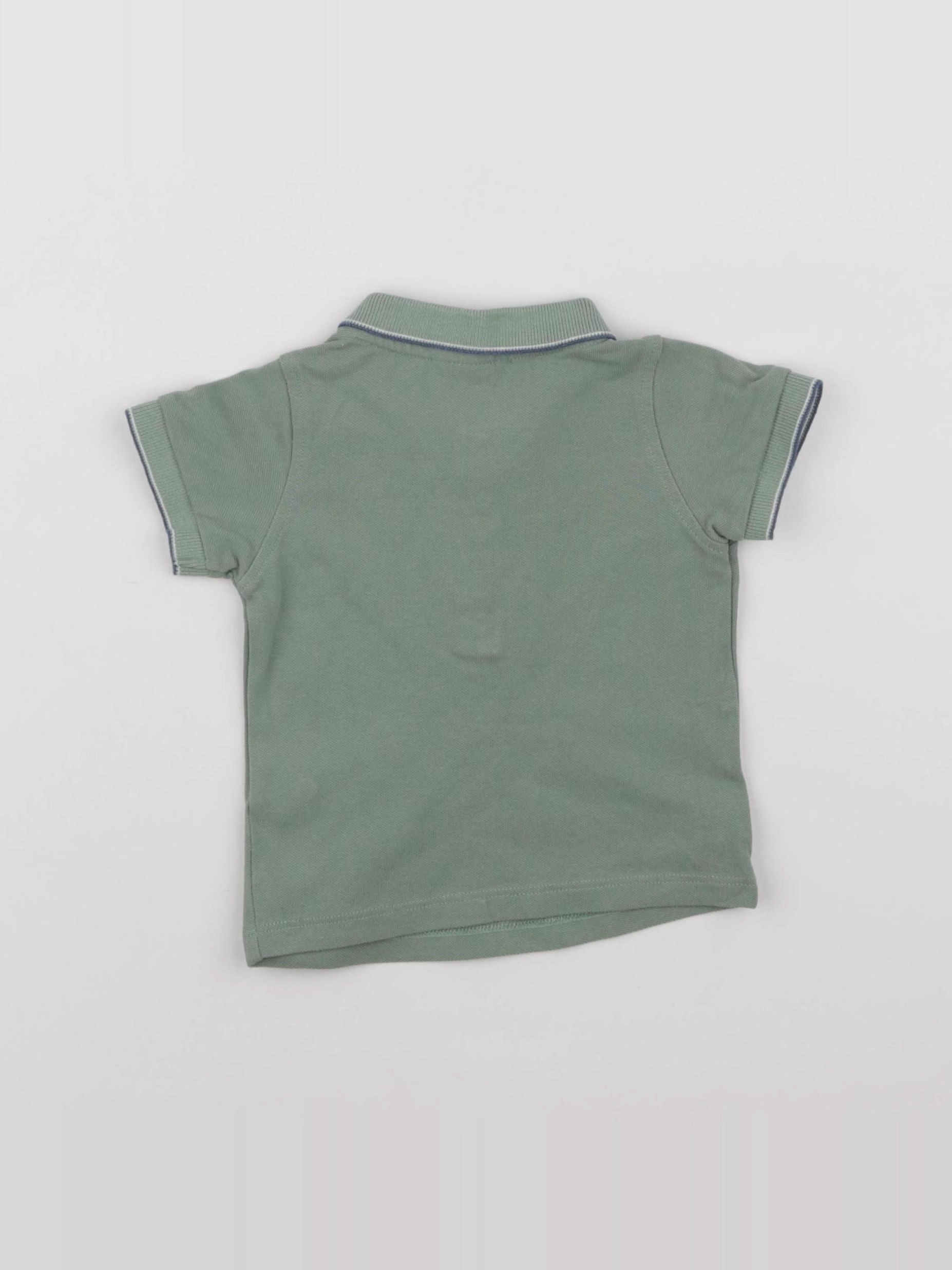 Tape à l'oeil - polo vert - 6 mois