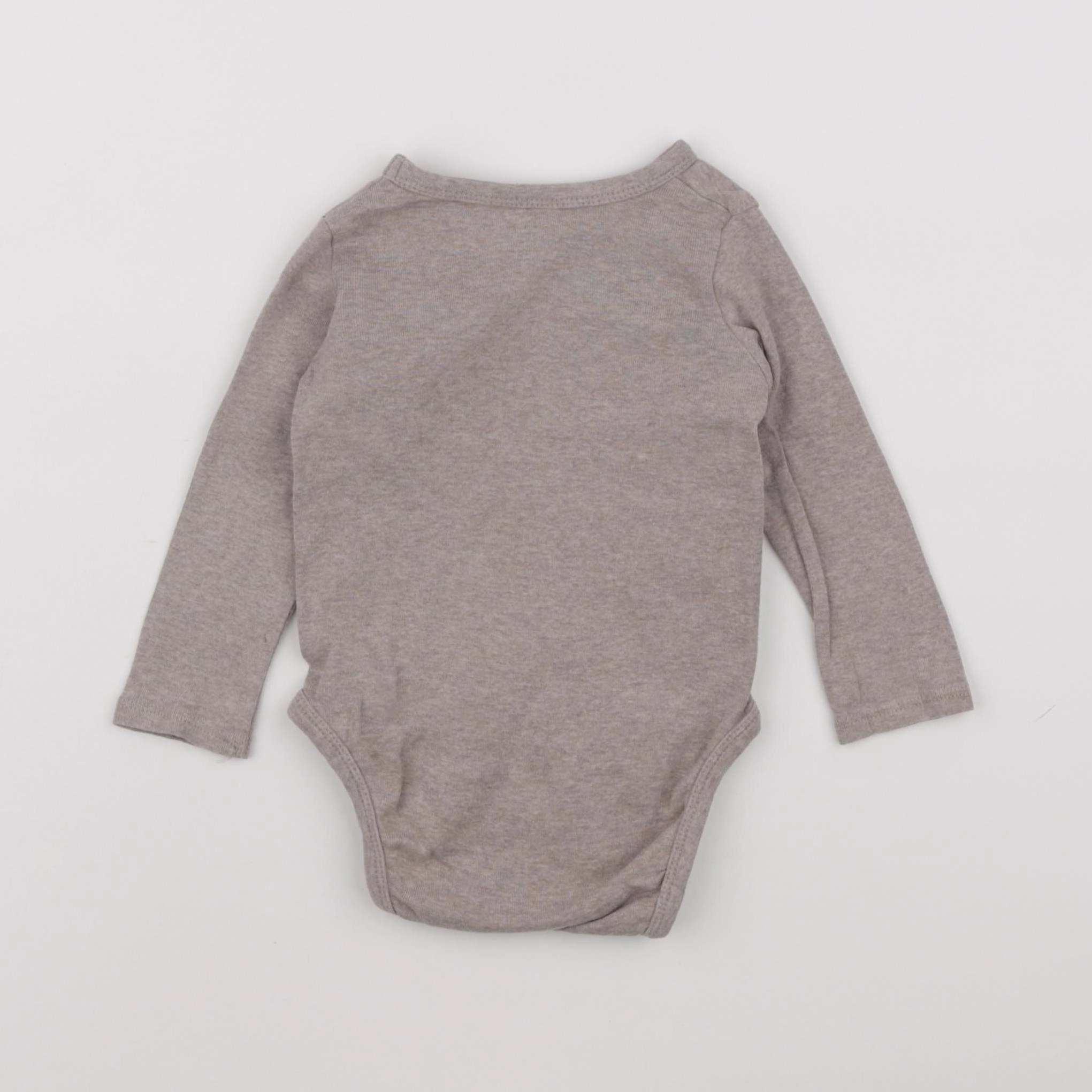 H&M - body marron - 6/9 mois