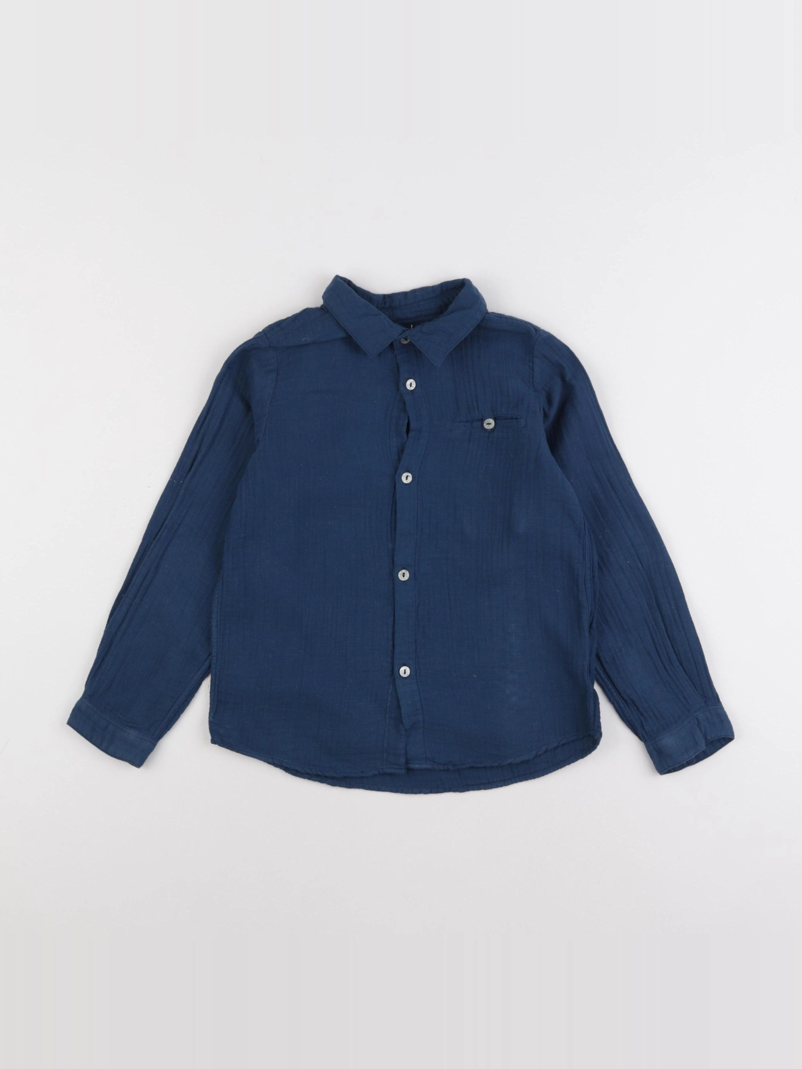 Bonton - chemise bleu - 6 ans