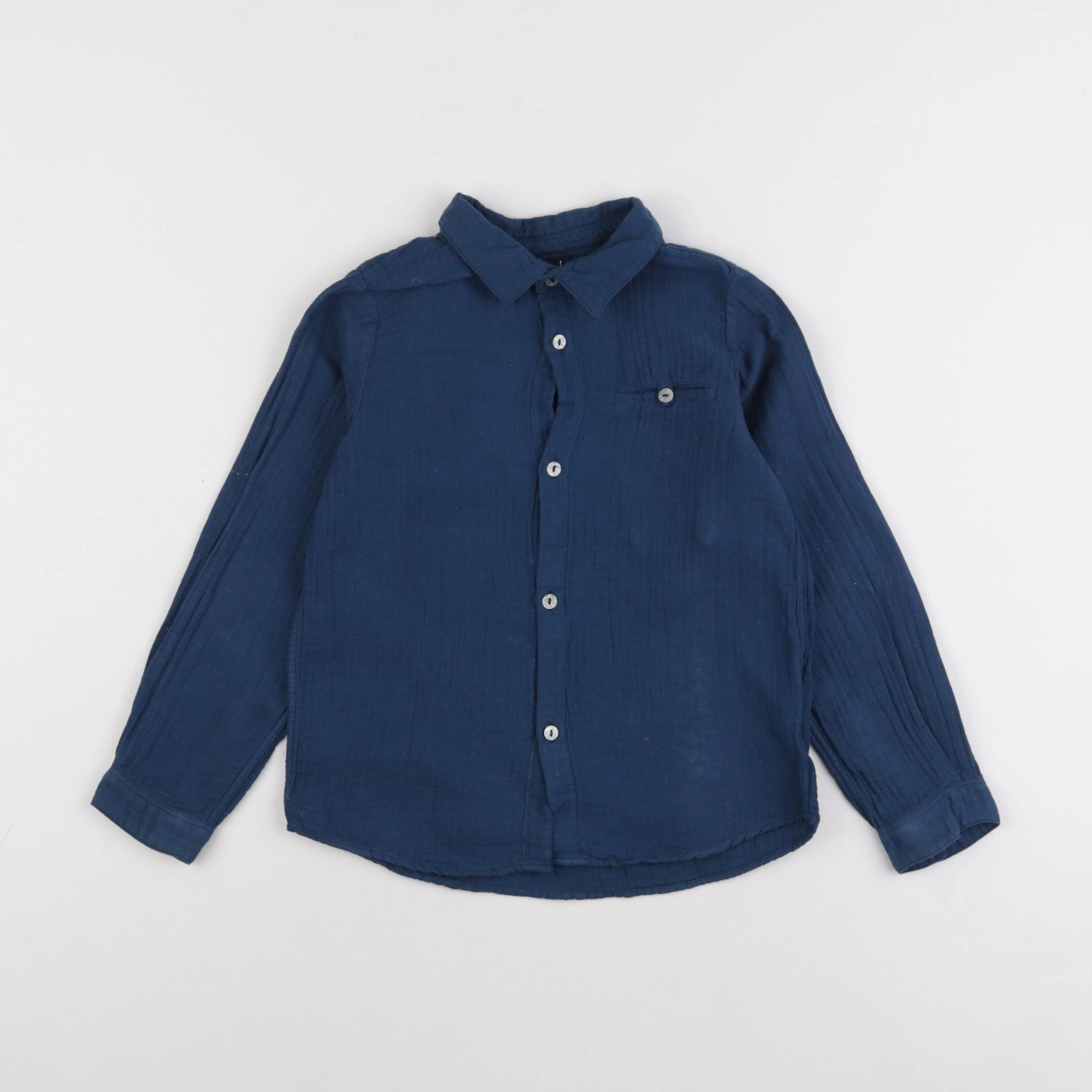 Bonton - chemise bleu - 6 ans