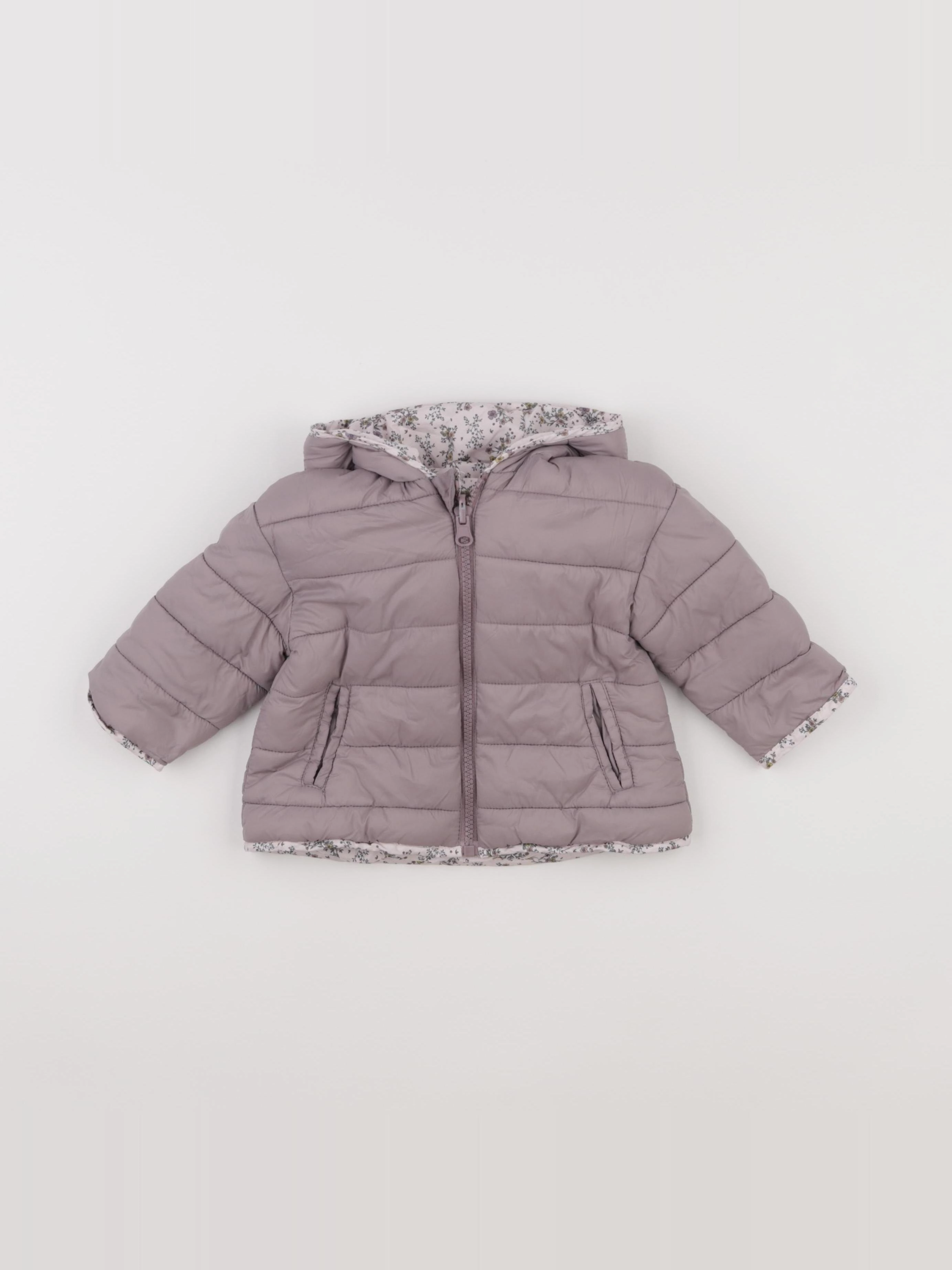Vertbaudet - doudoune violet - 9/12 mois