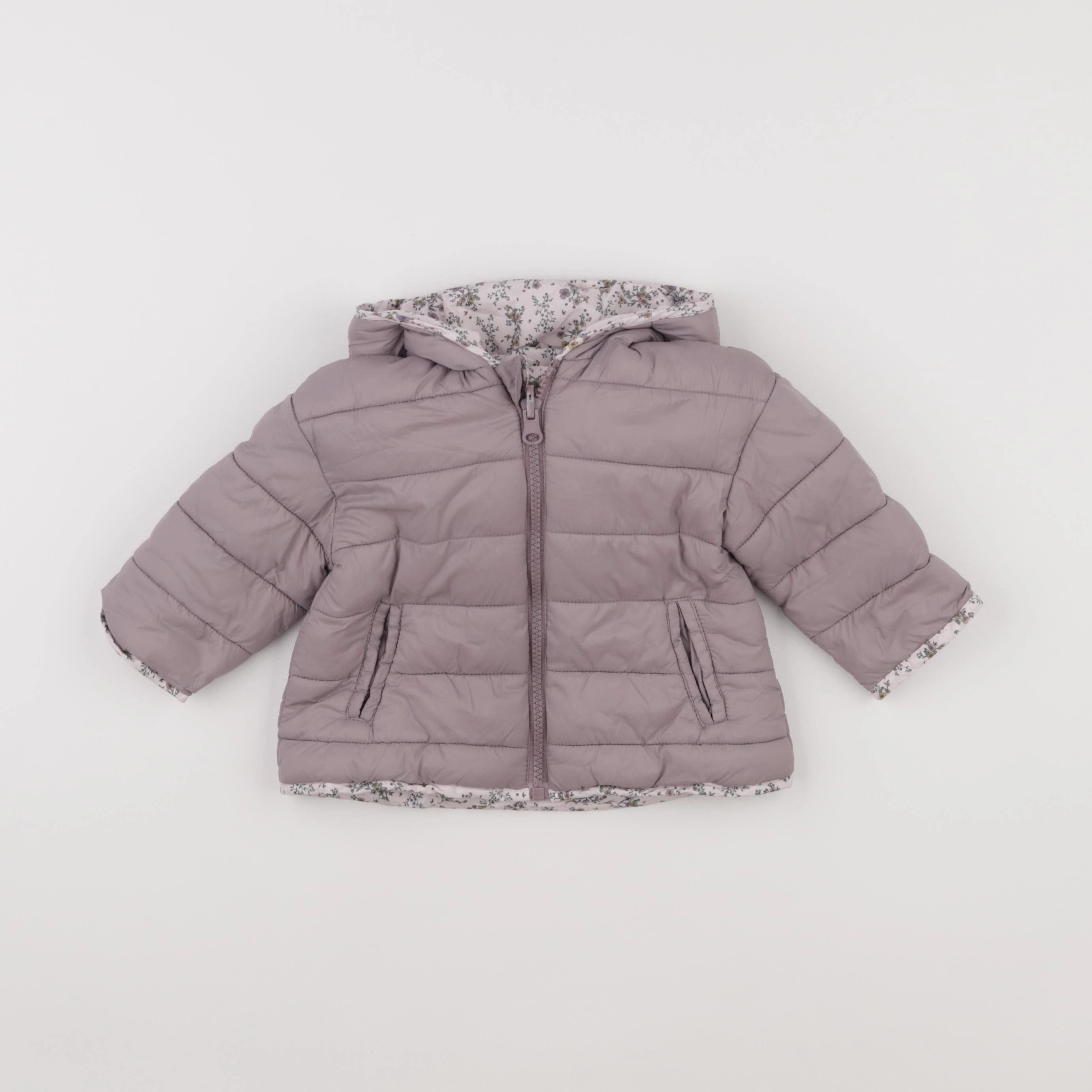 Vertbaudet - doudoune violet - 9/12 mois