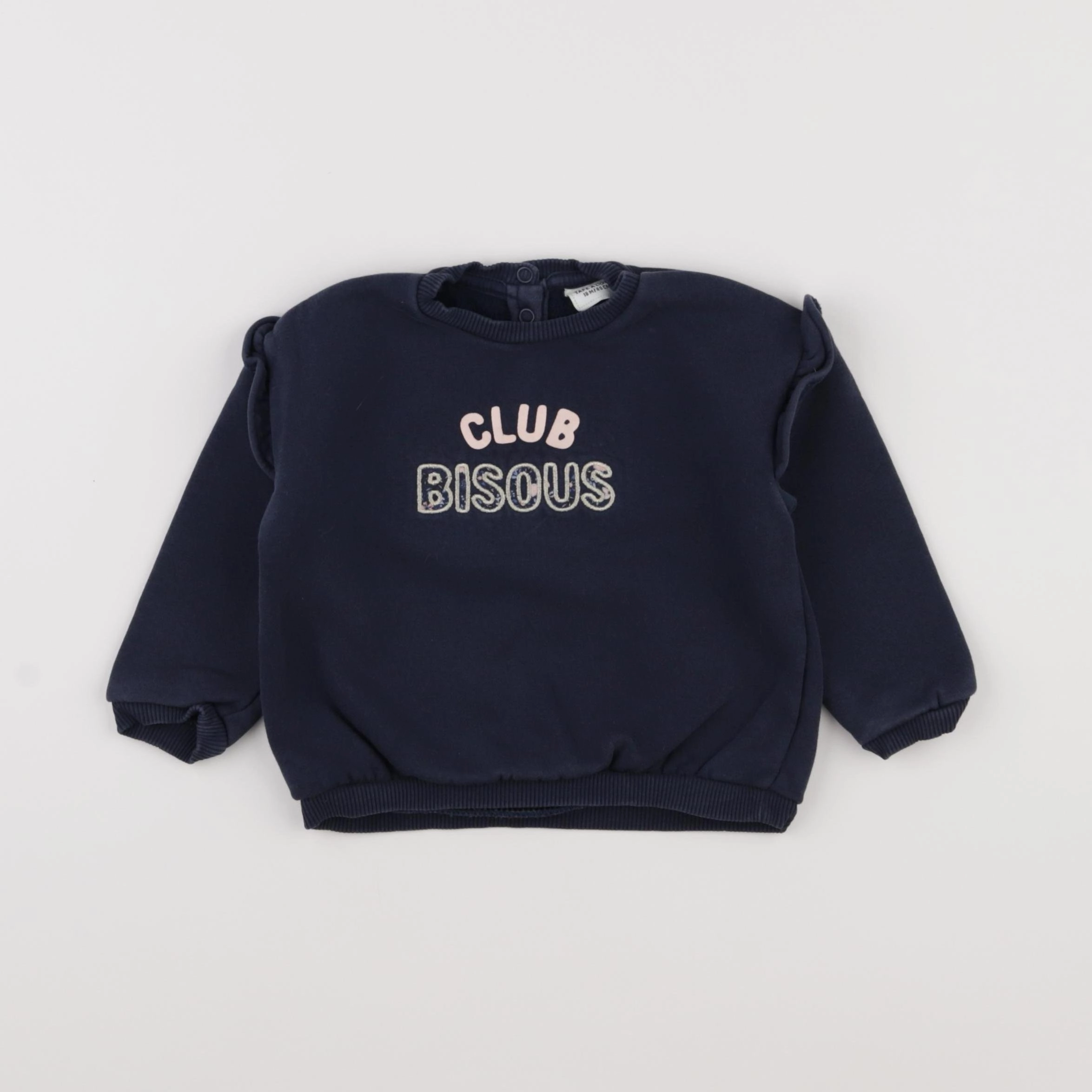 Tape à l'oeil - sweat bleu - 18 mois