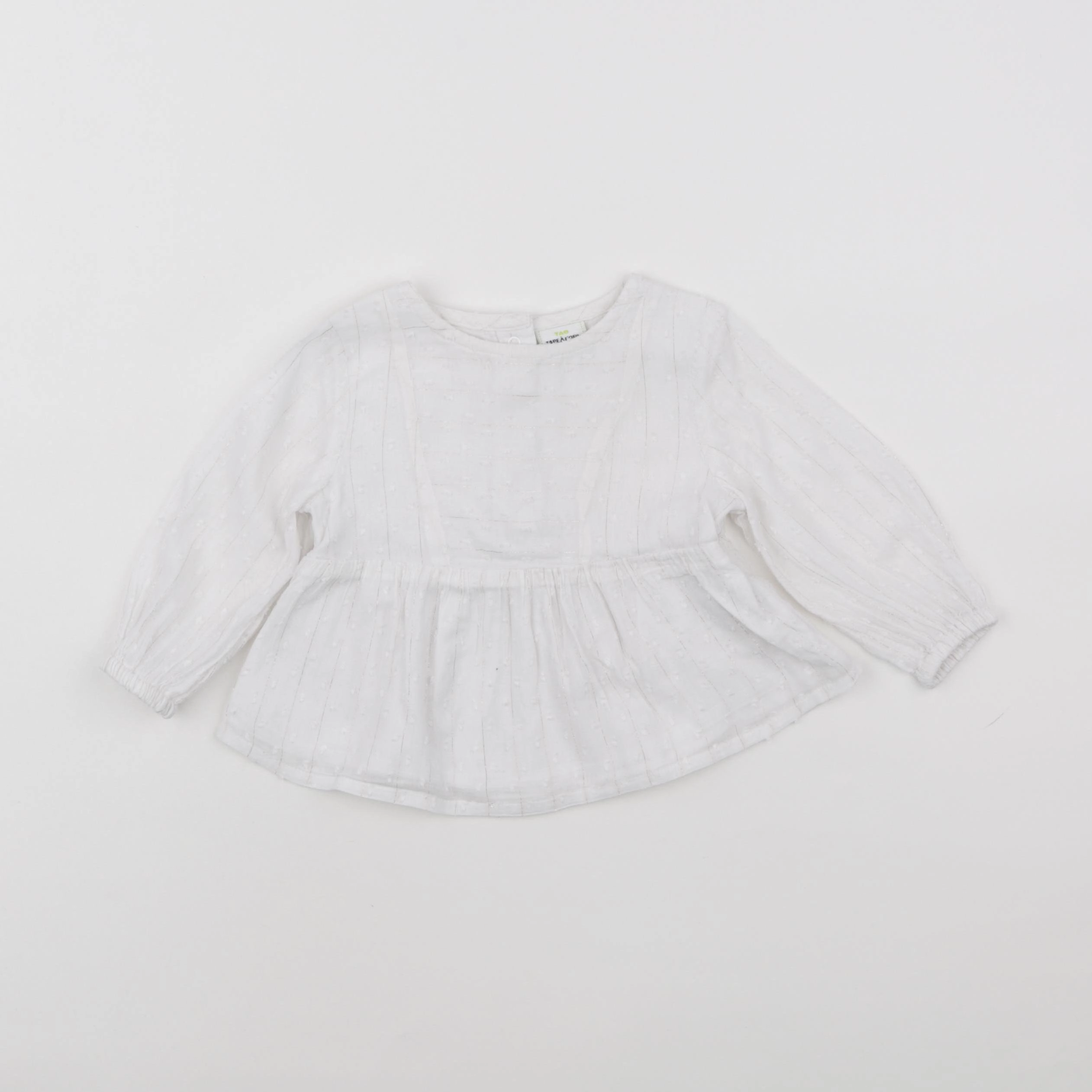 Tape à l'oeil - blouse blanc - 12 mois