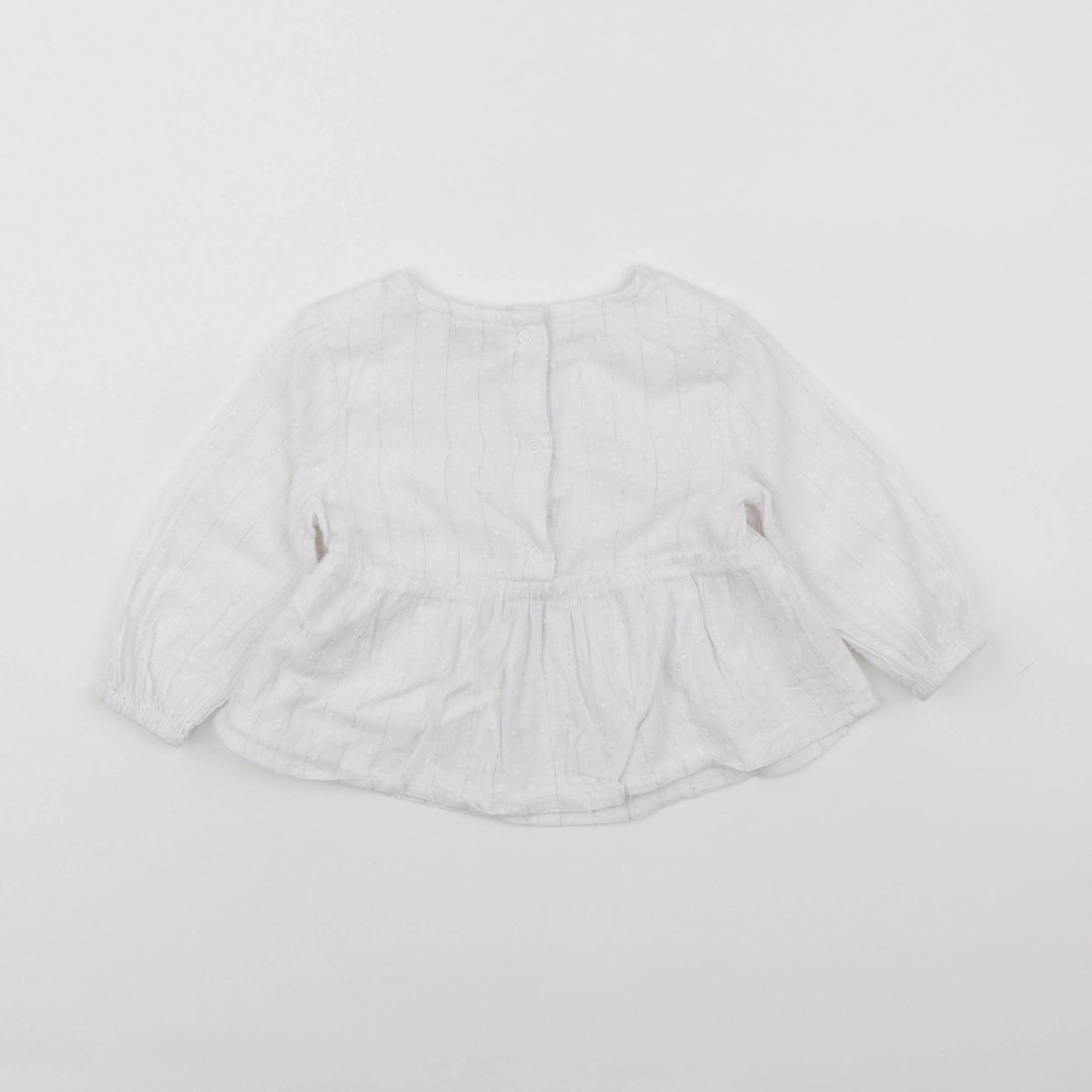Tape à l'oeil - blouse blanc - 12 mois