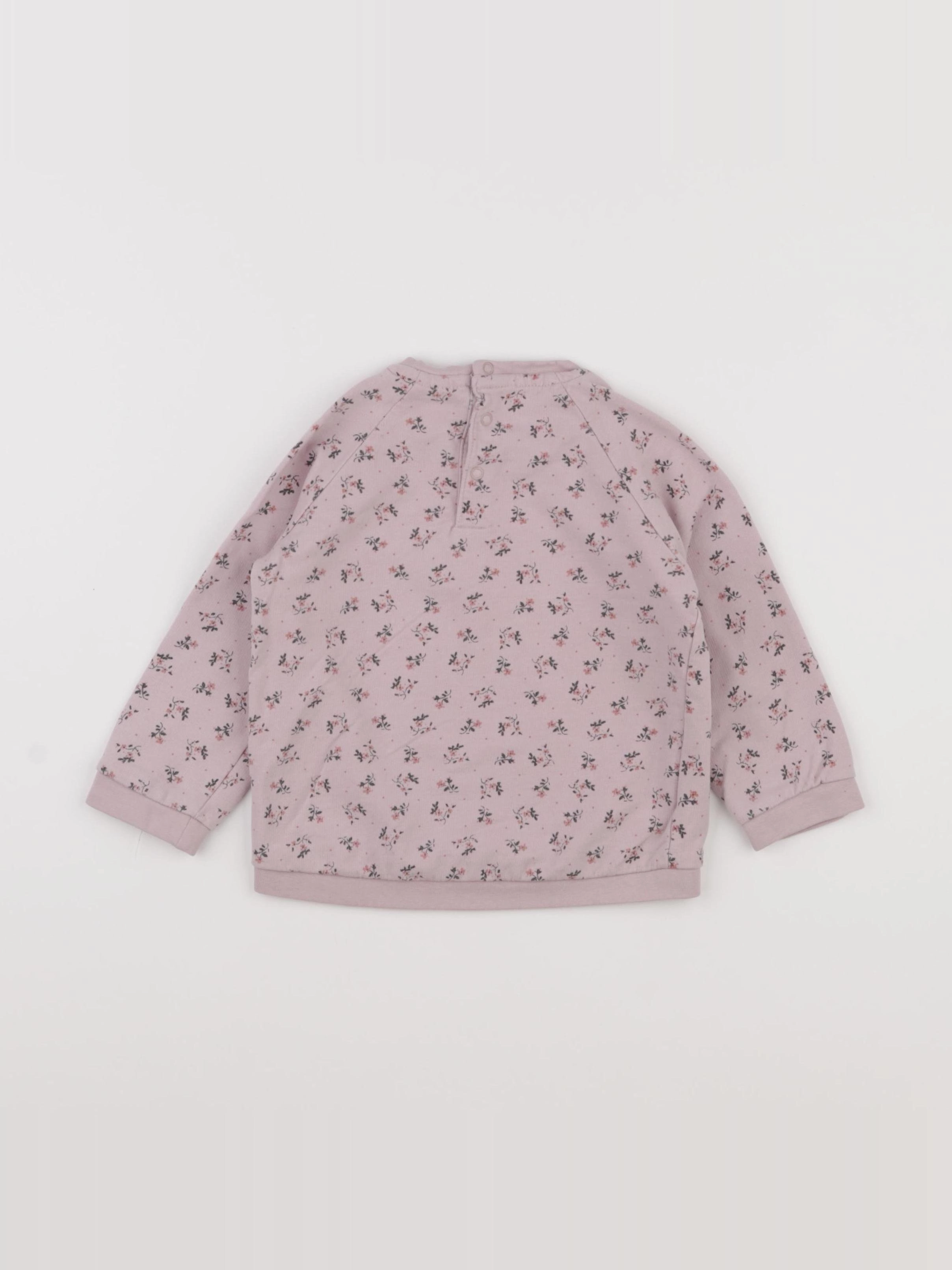 Vertbaudet - sweat rose - 2 ans