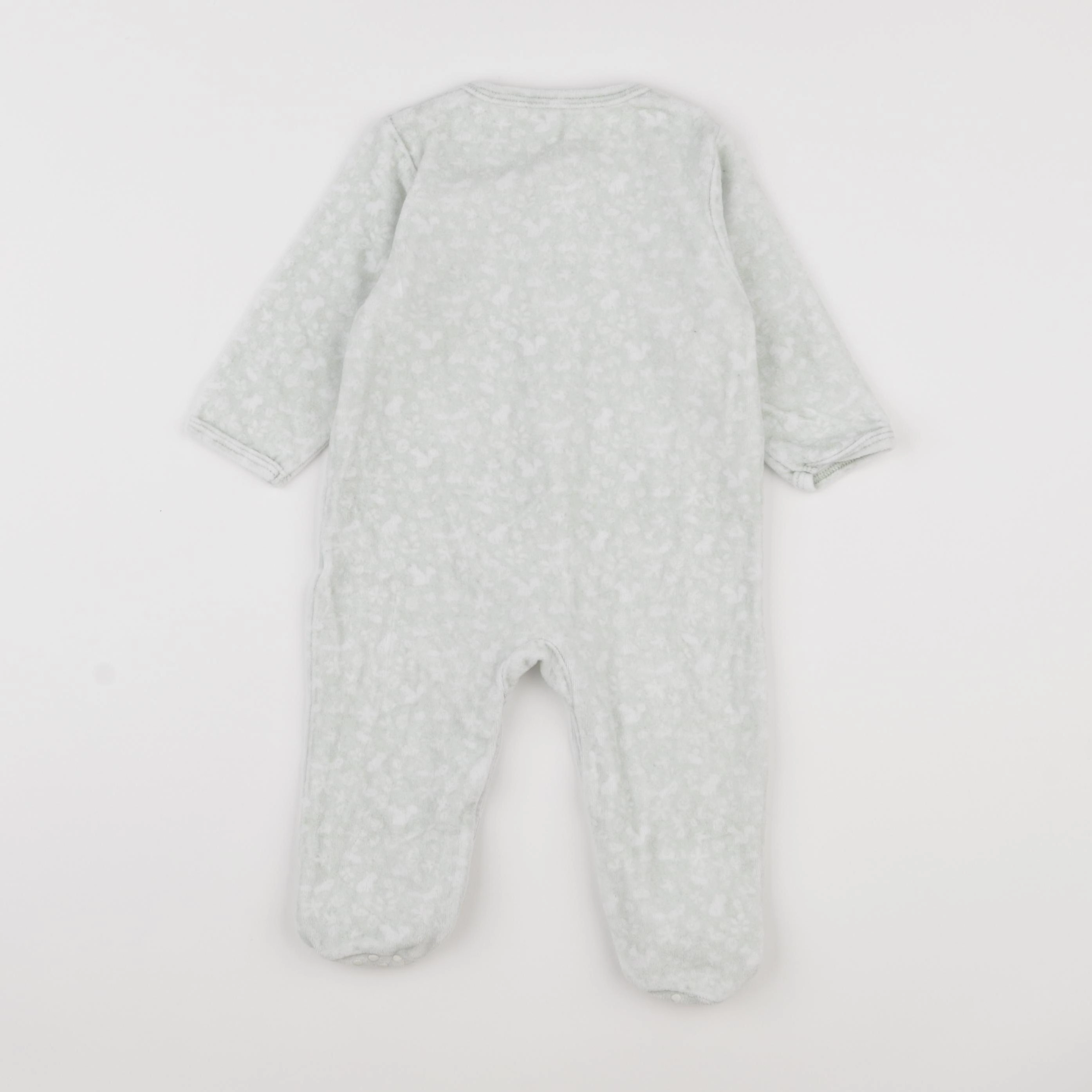 Vertbaudet - pyjama velours vert - 12 mois