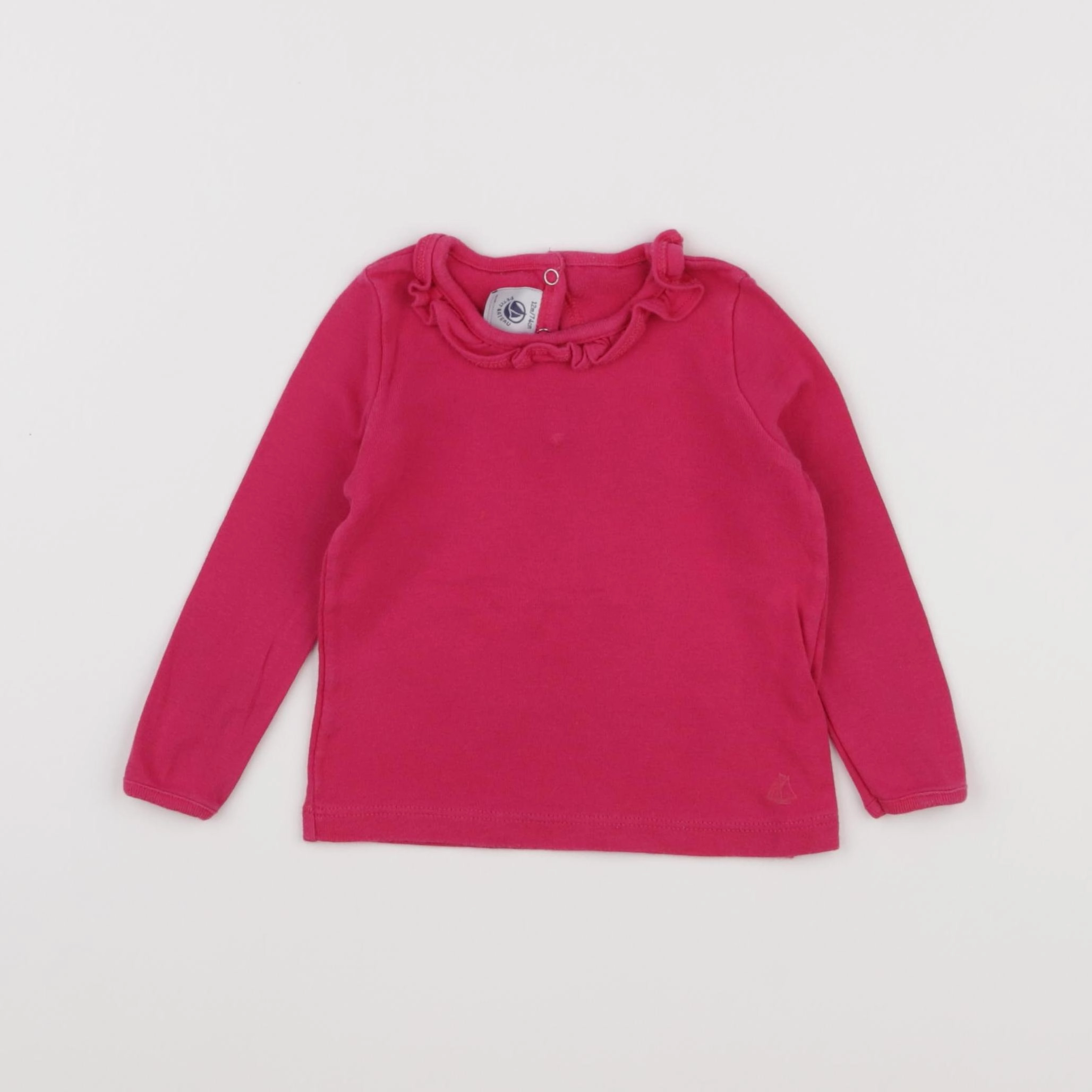 Petit Bateau - tee-shirt rose - 12 mois