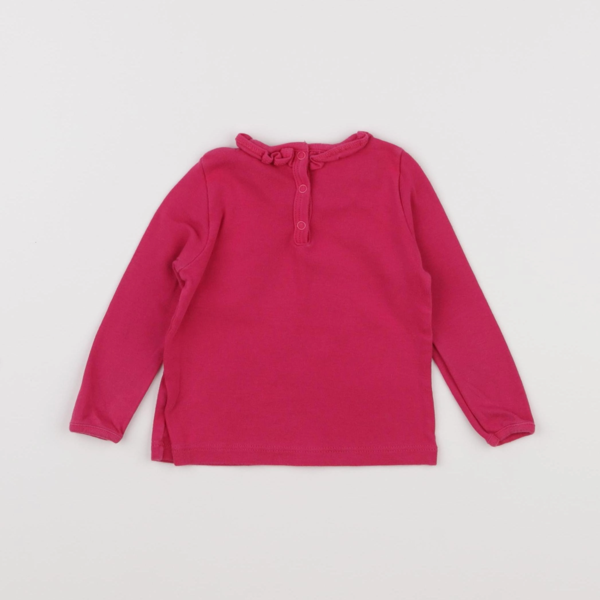 Petit Bateau - tee-shirt rose - 12 mois