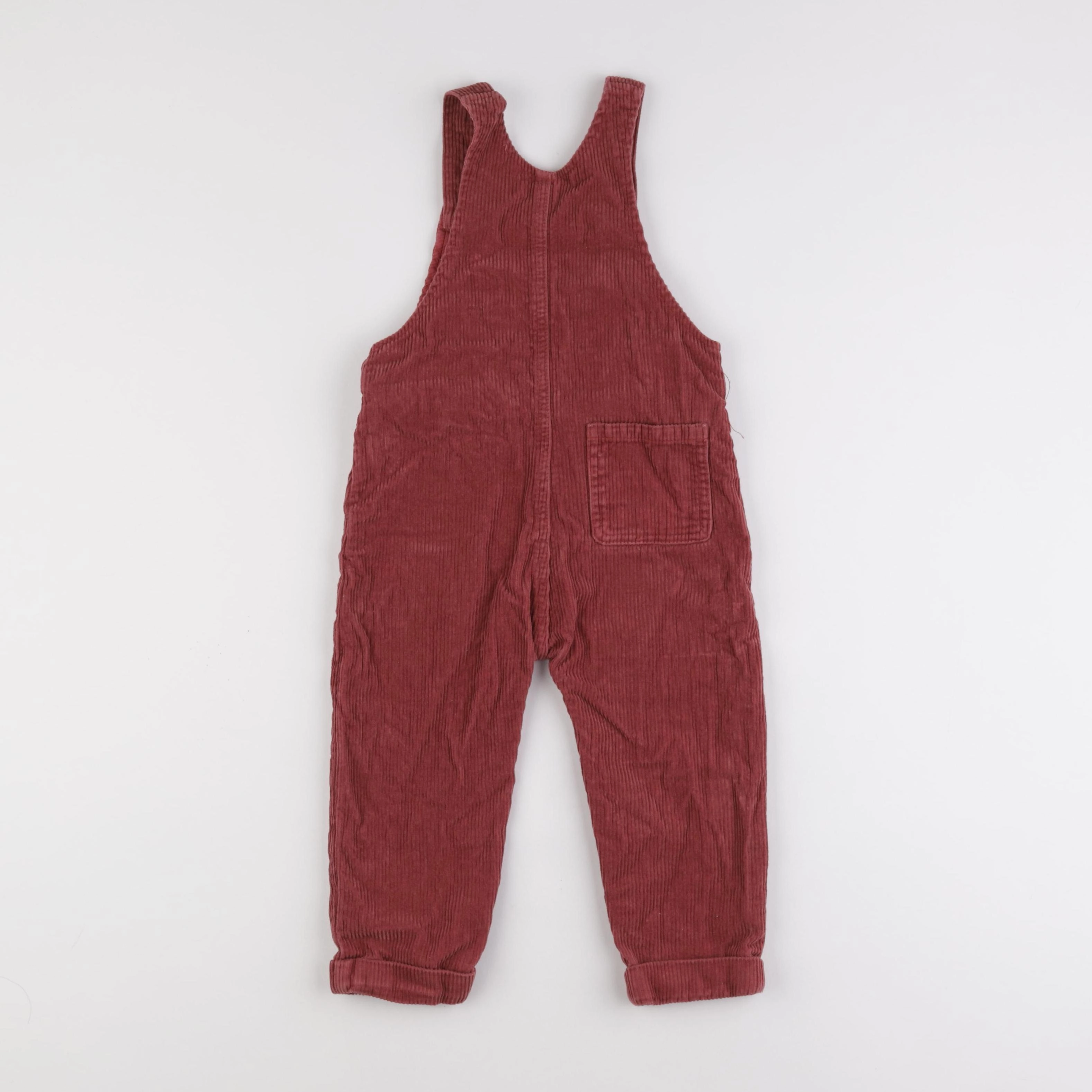 Vertbaudet - salopette rouge - 3 ans