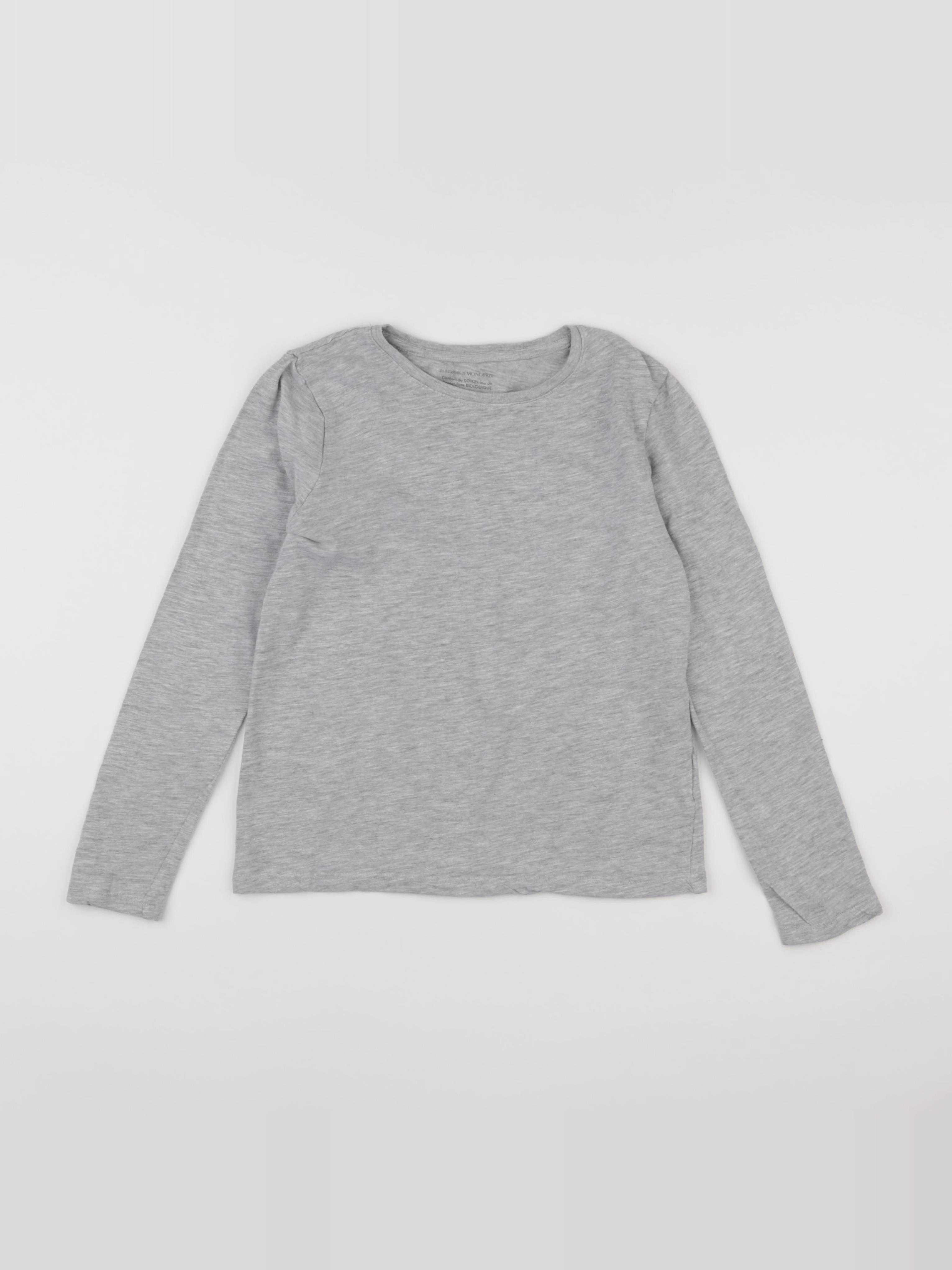 Monoprix - tee-shirt gris - 10 ans