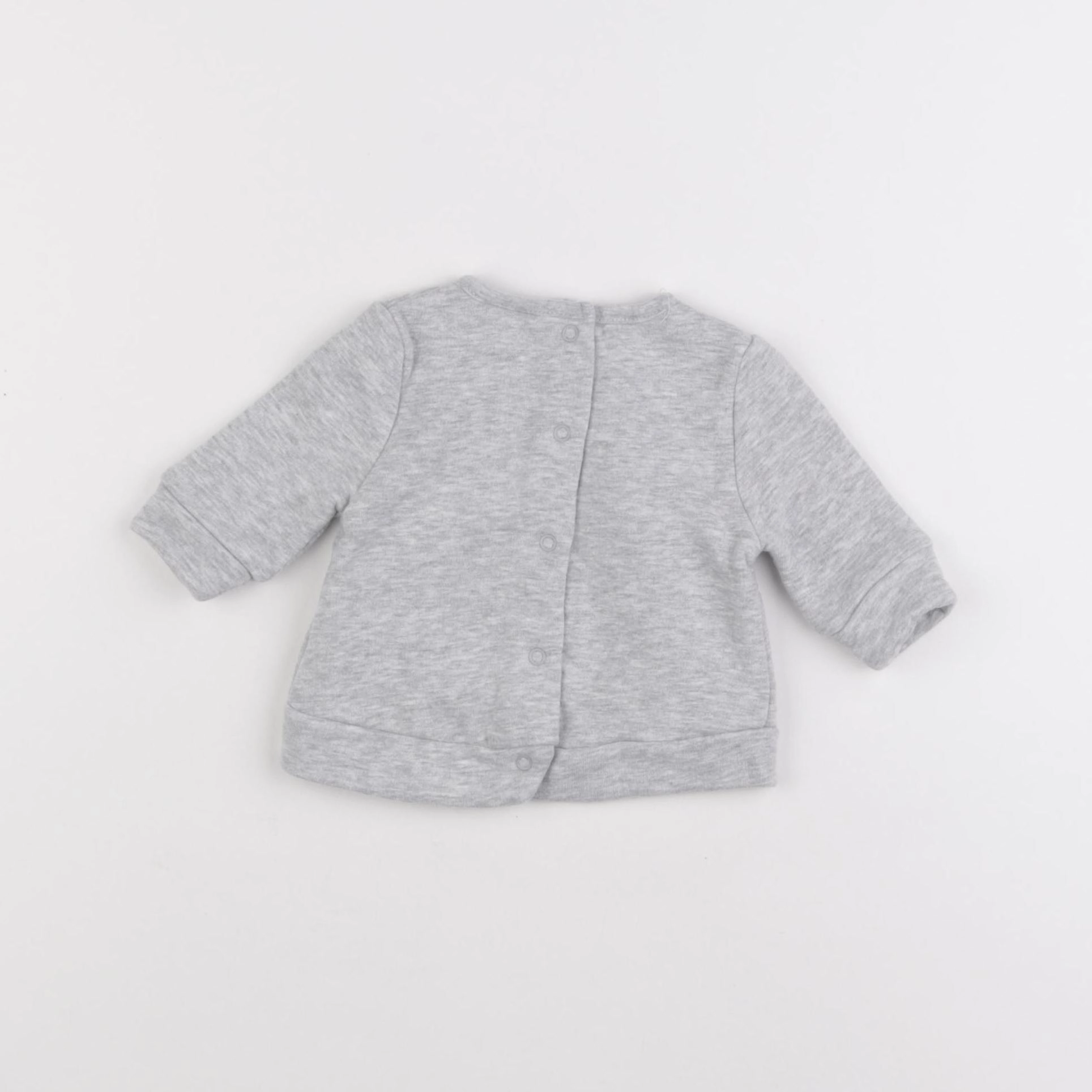 Vertbaudet - sweat gris - 1 mois