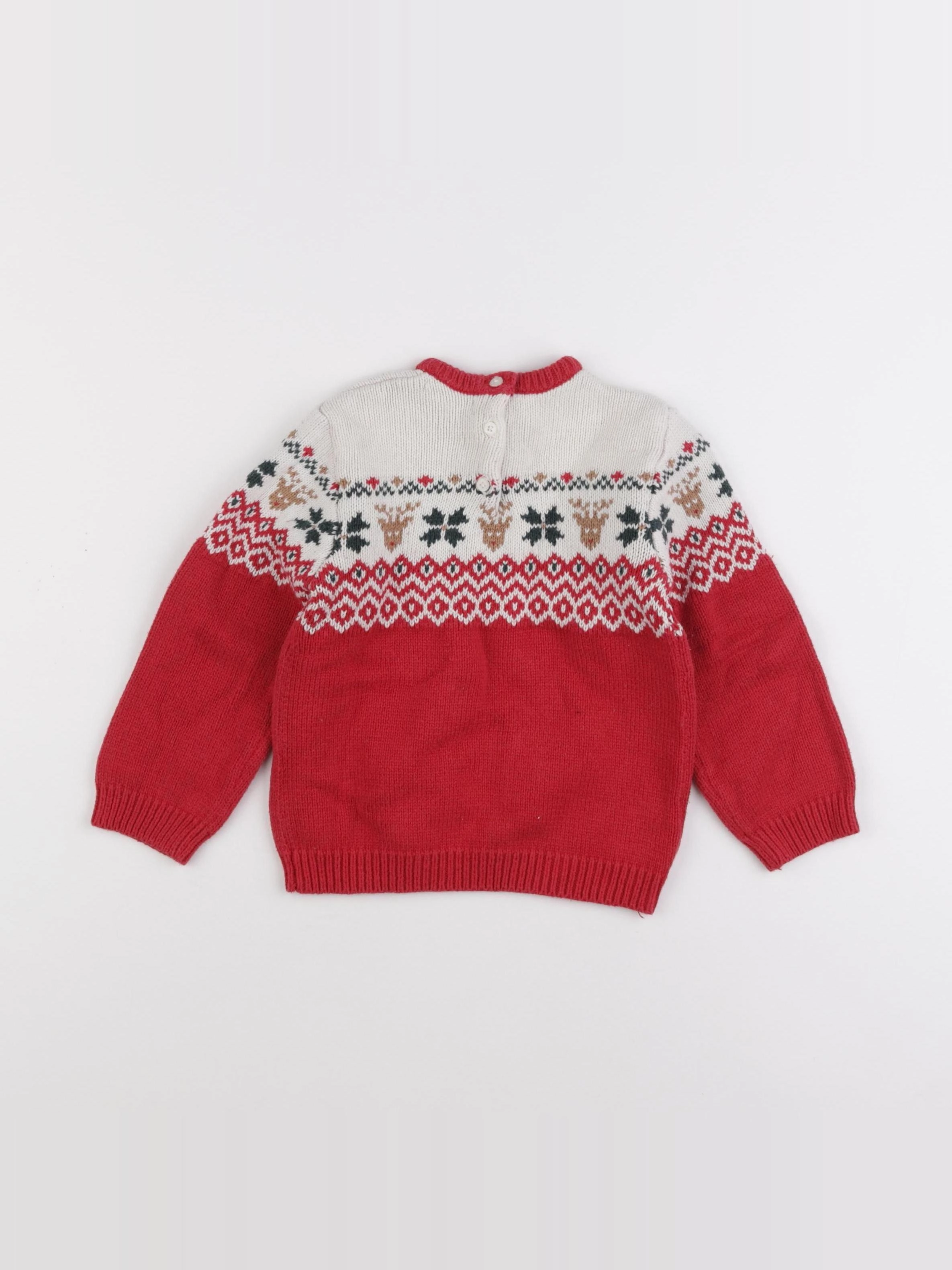 Vertbaudet - pull rouge - 3 ans