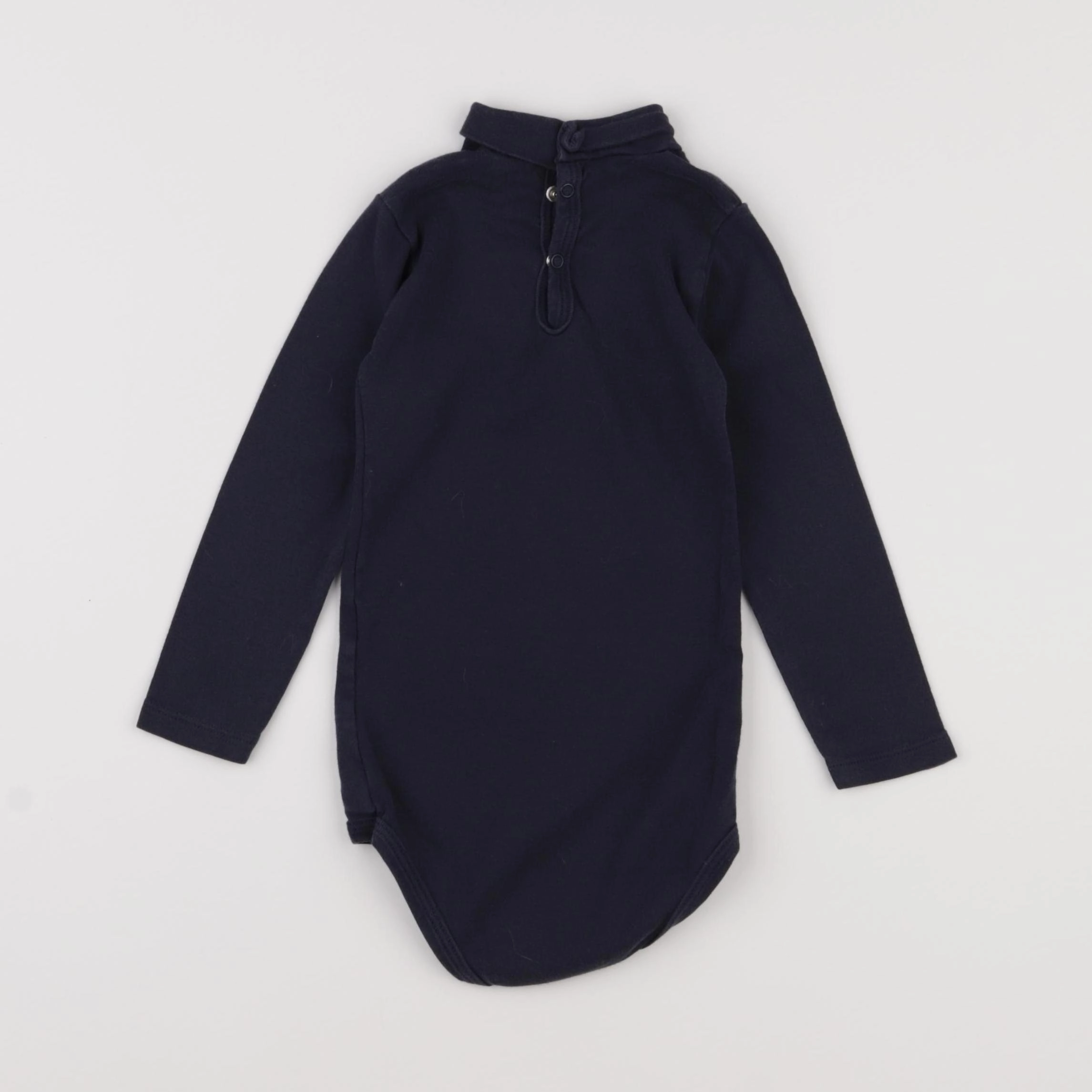 Petit Bateau - body à col bleu - 24 mois