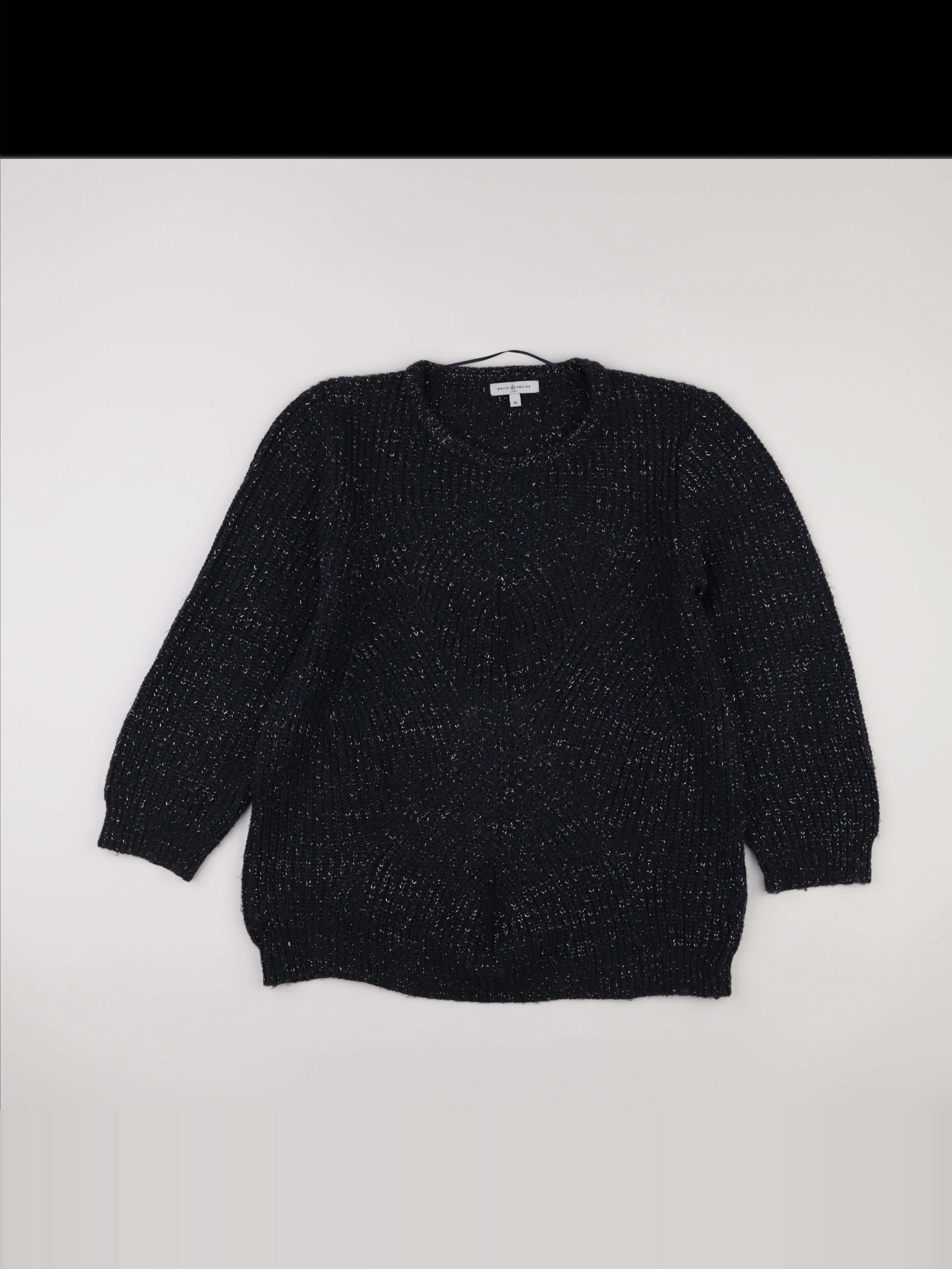 Envie de fraise - pull grossesse bleu, argent - m