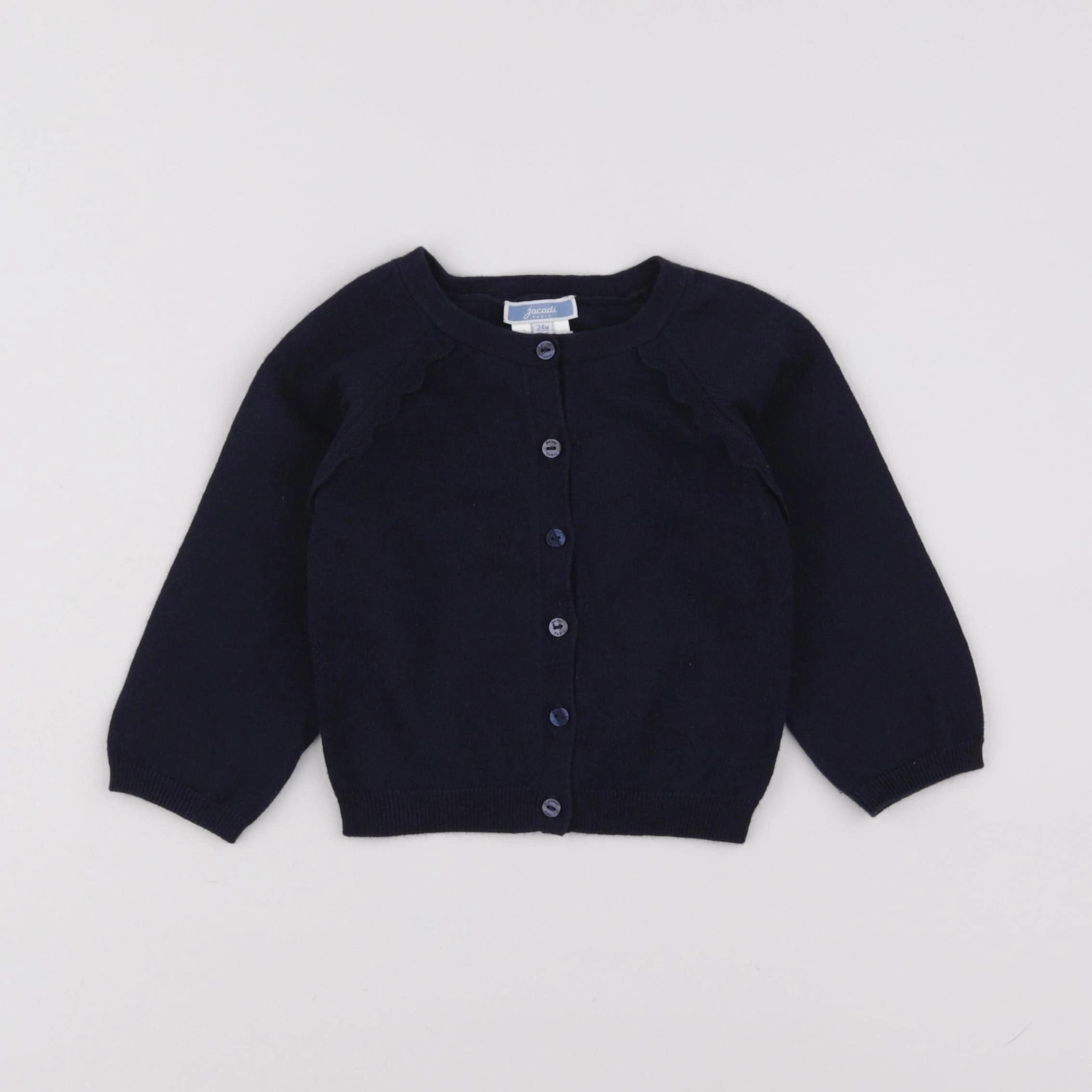 Jacadi - gilet bleu - 24 mois