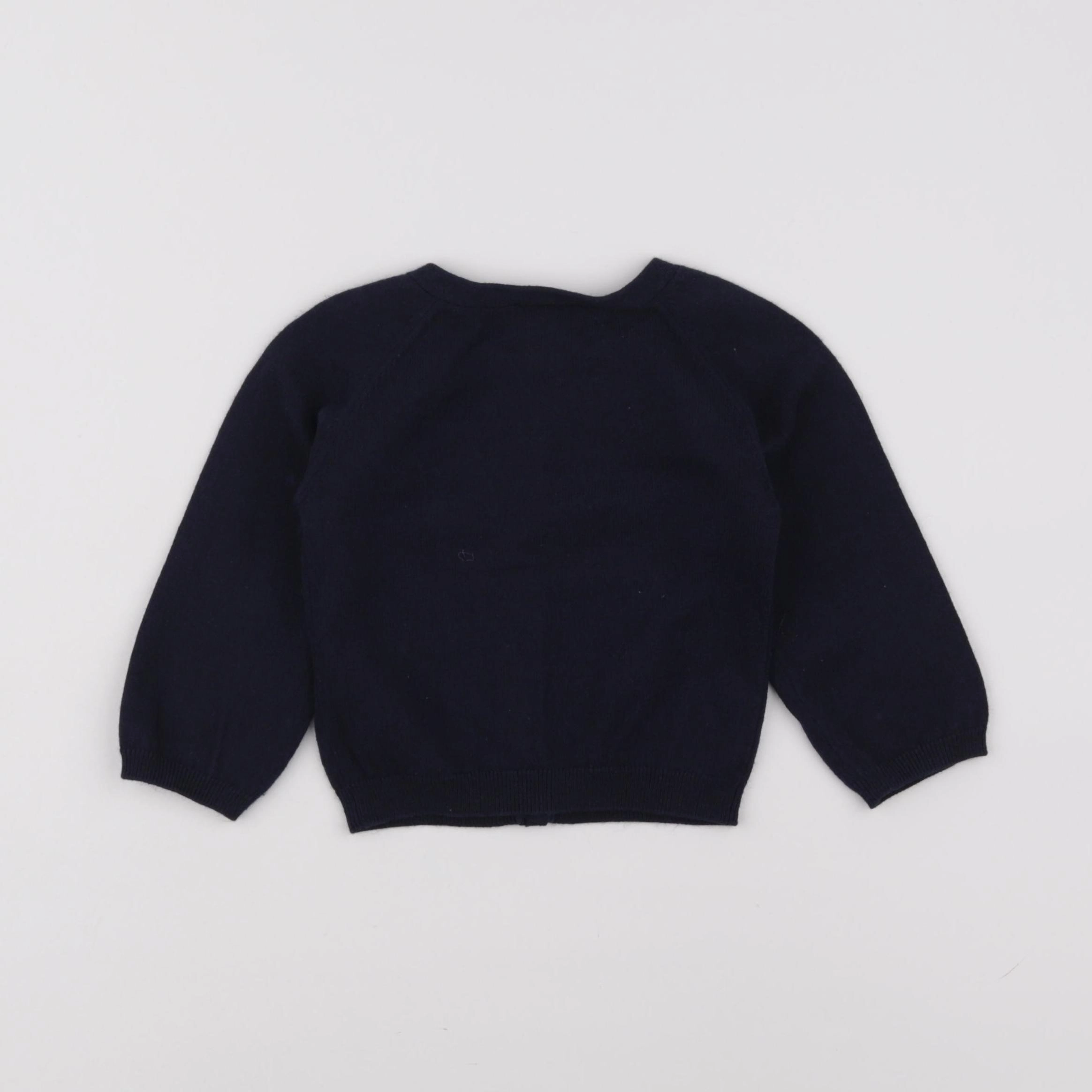 Jacadi - gilet bleu - 24 mois