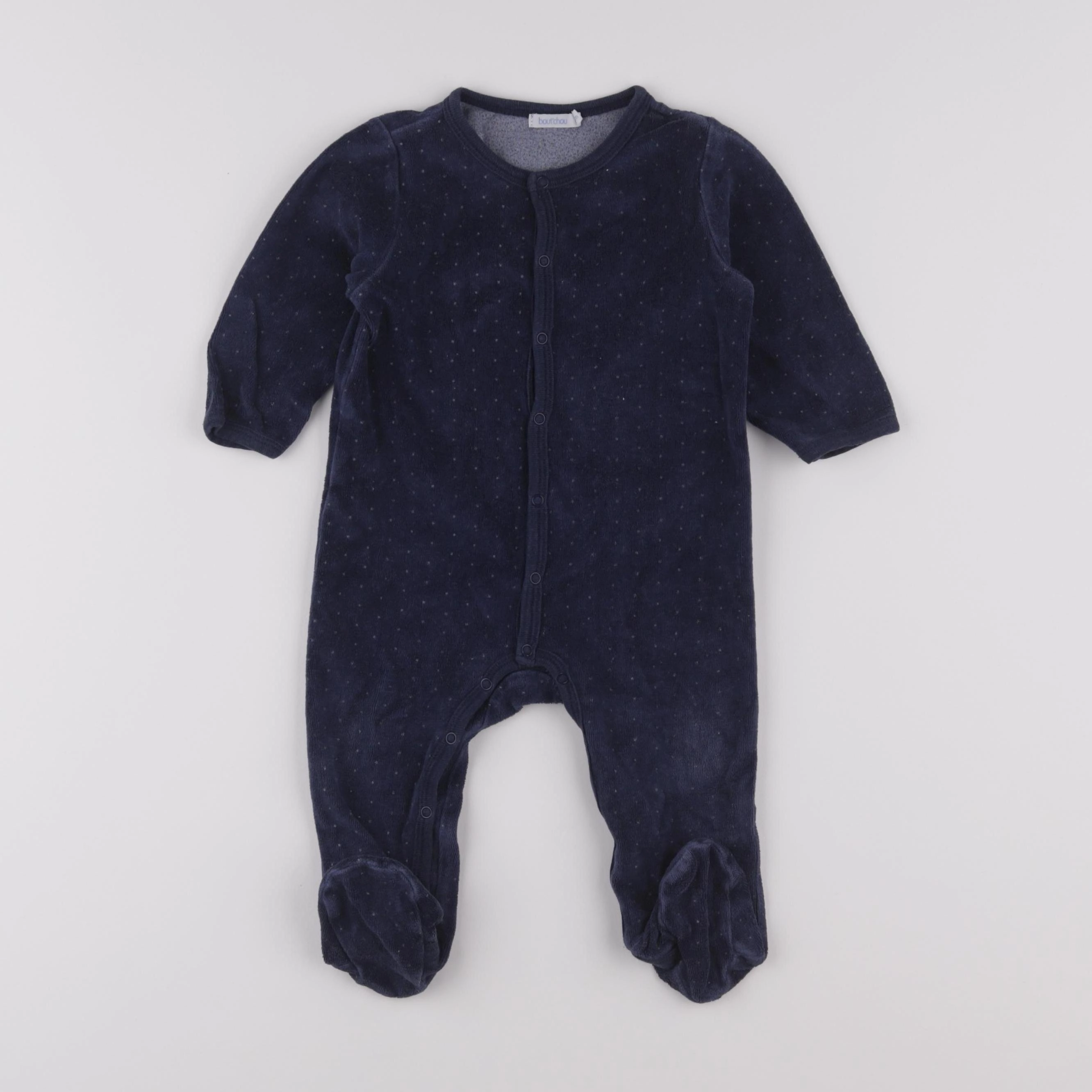 Boutchou - pyjama velours bleu - 12 mois