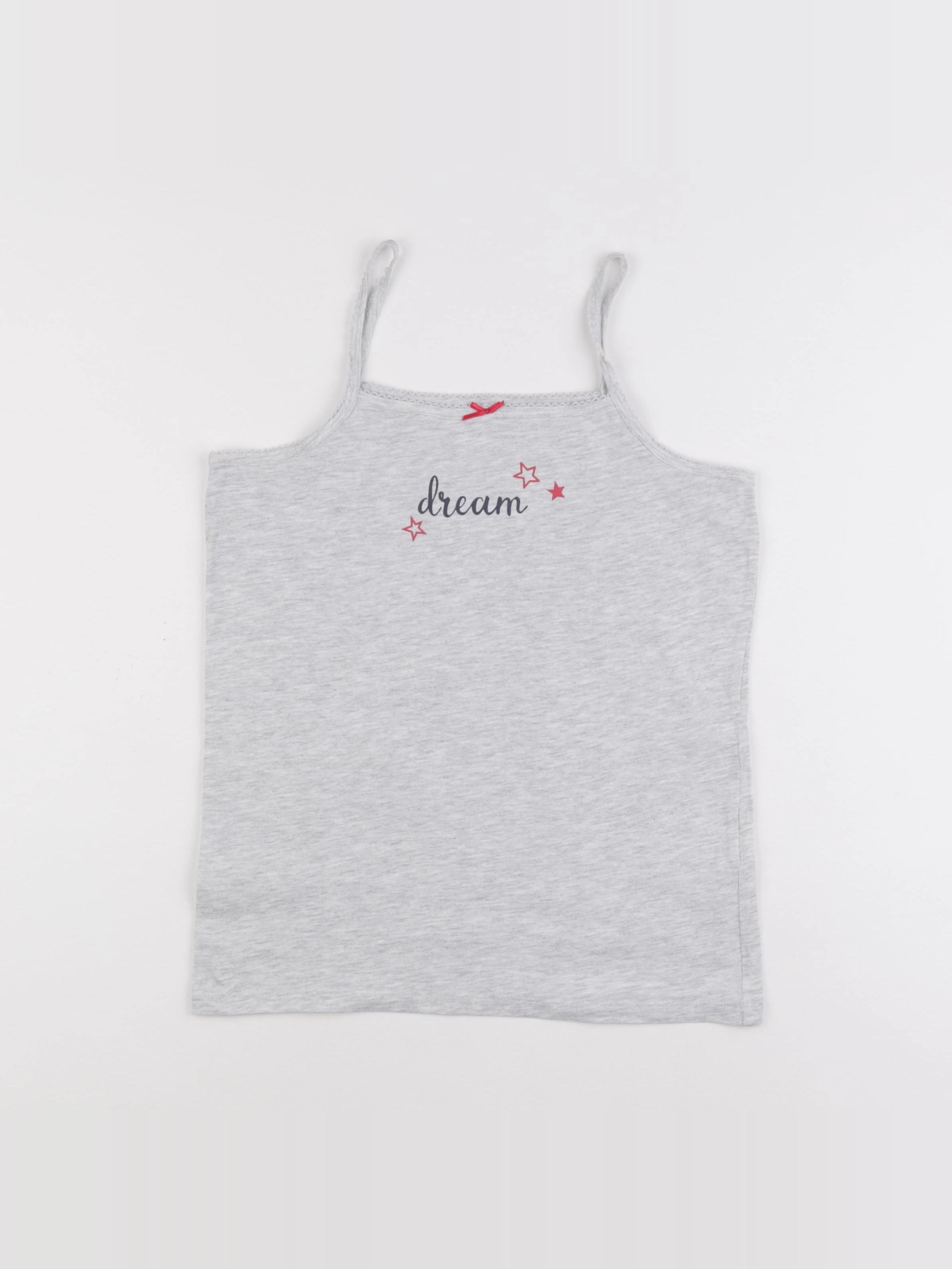 Vertbaudet - maillot de corps gris - 12 ans