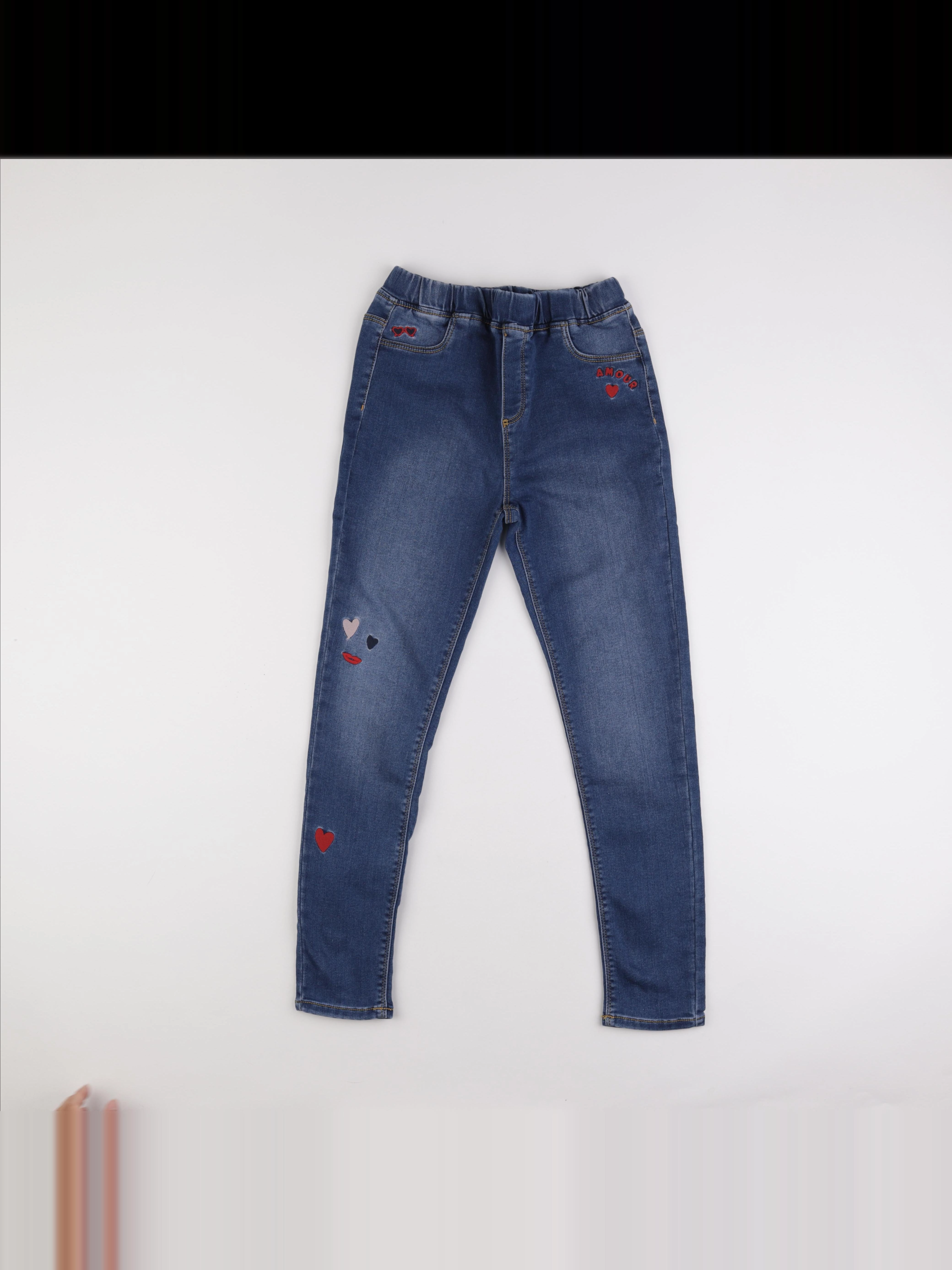 Vertbaudet - jegging bleu - 14 ans