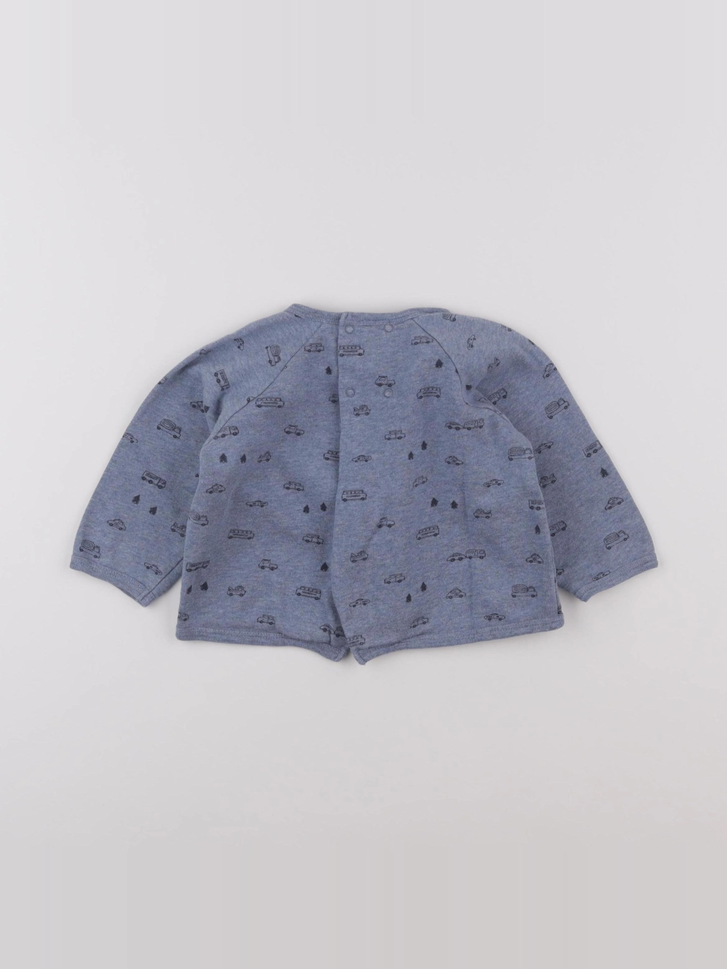 Boutchou - sweat bleu - 18 mois