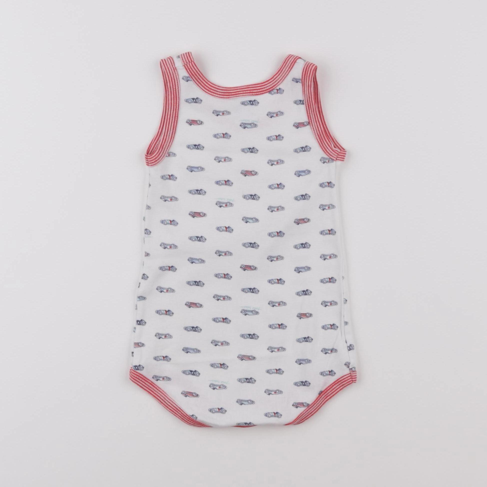 Petit Bateau - body blanc - 12 mois