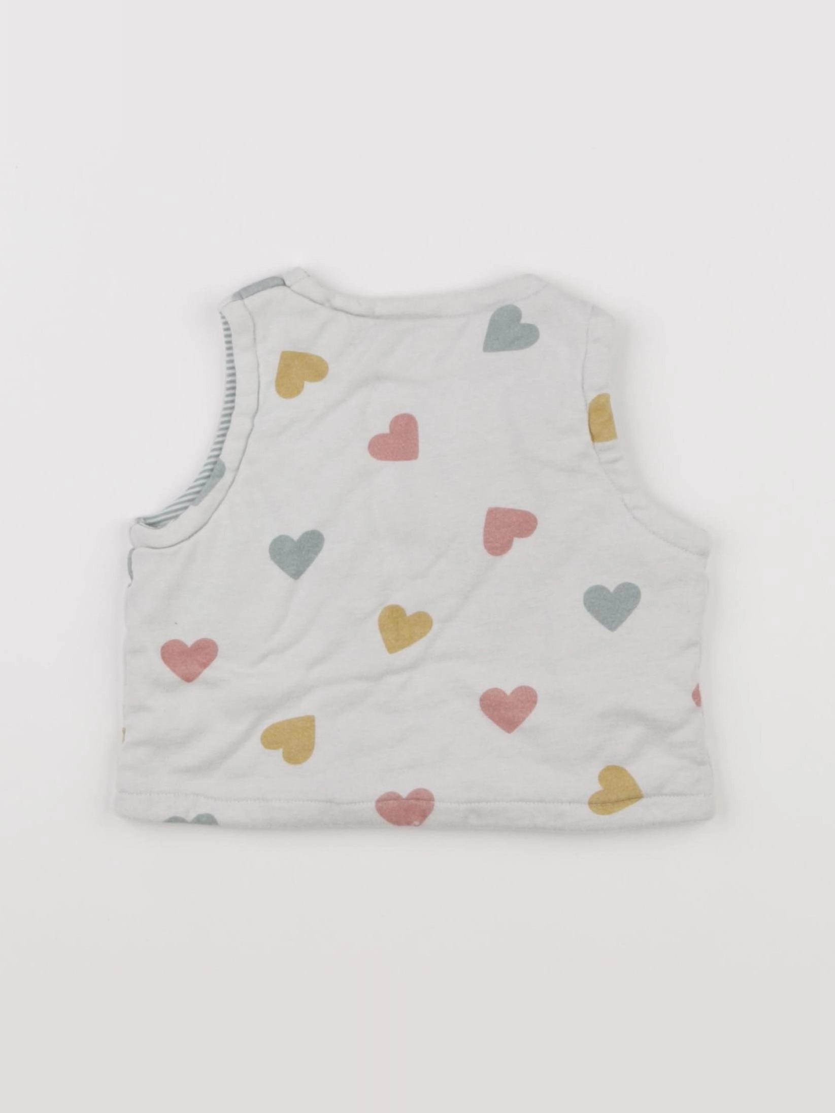 Petit Bateau - gilet blanc - 9 mois