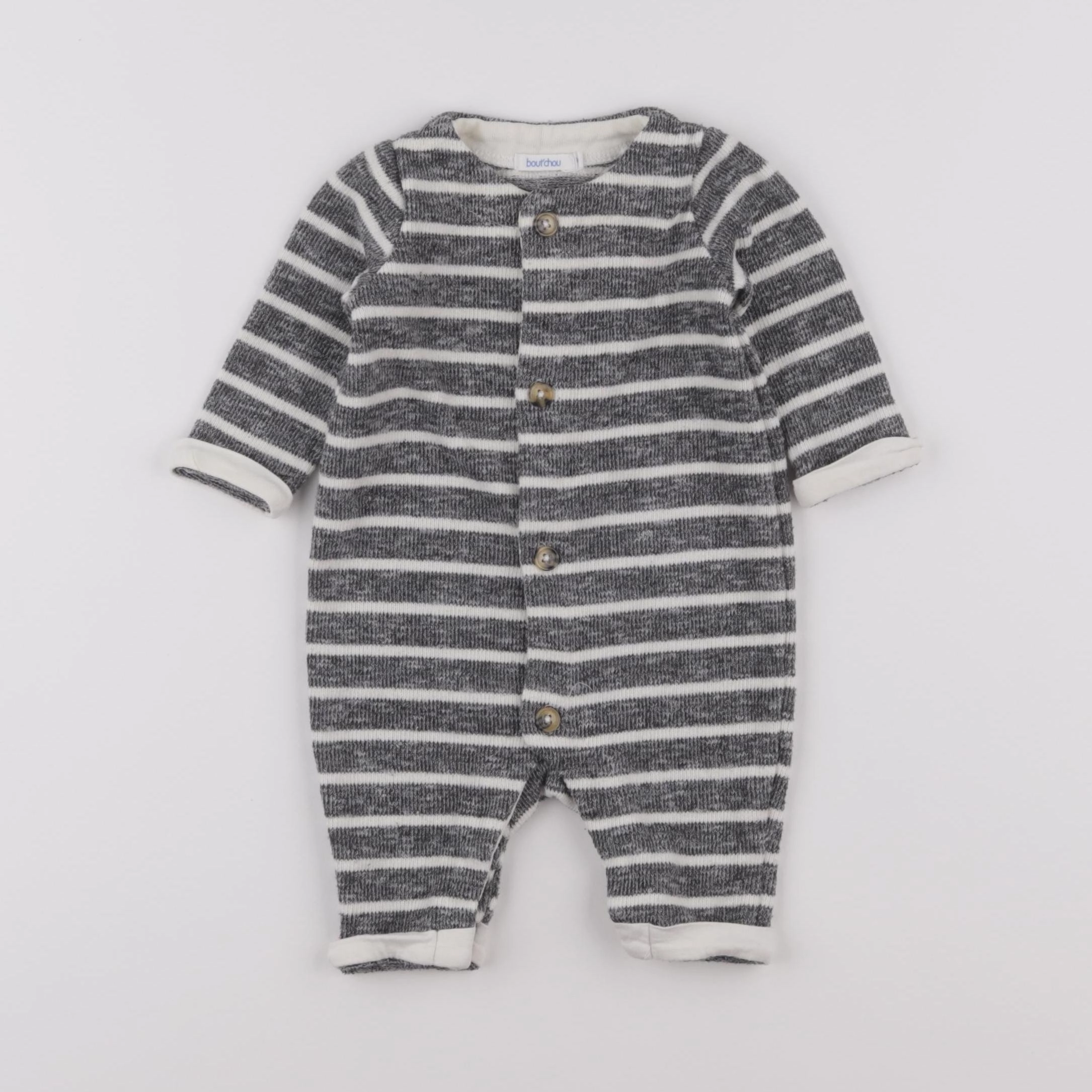 Boutchou - combinaison gris - 1 mois