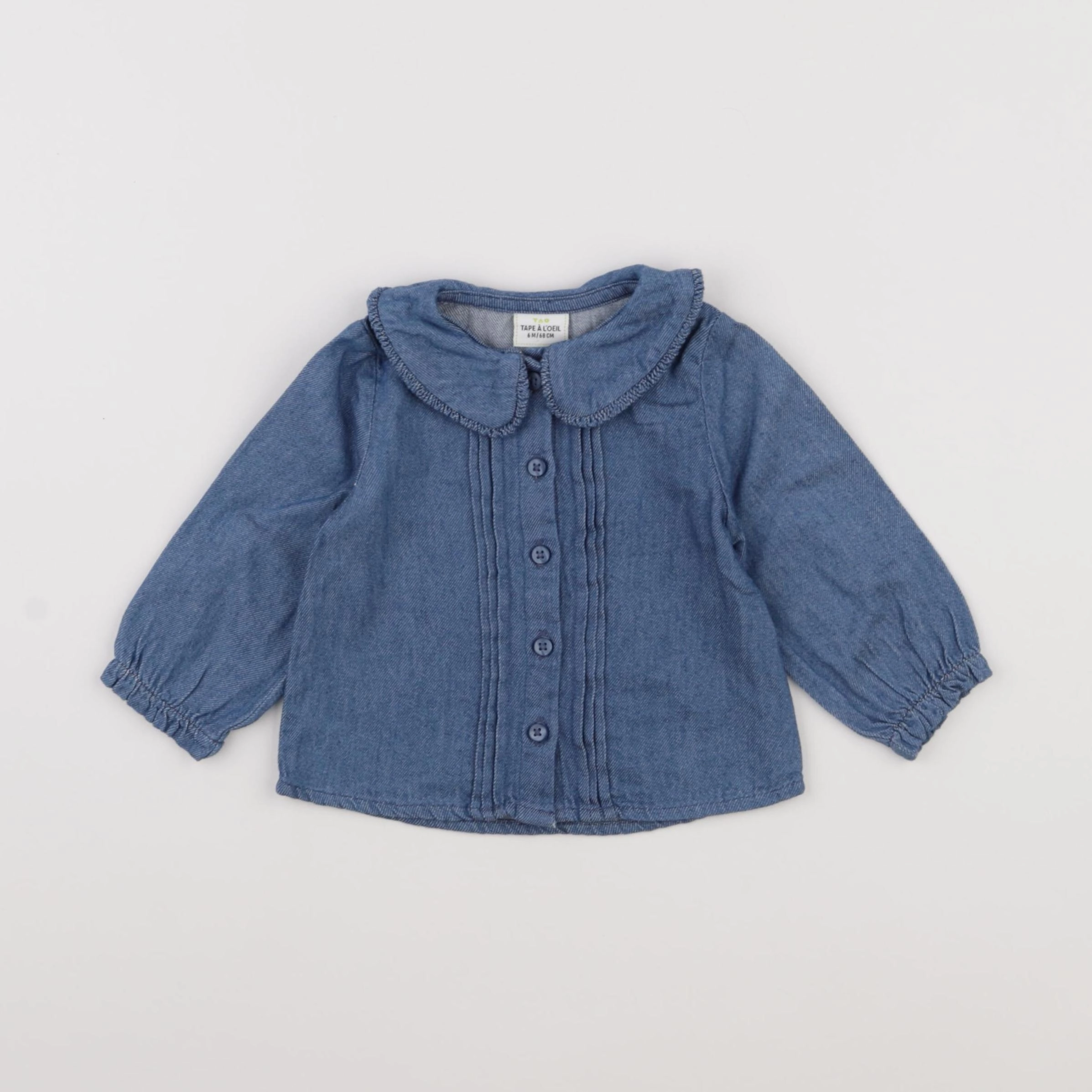 Tape à l'oeil - blouse bleu - 6 mois