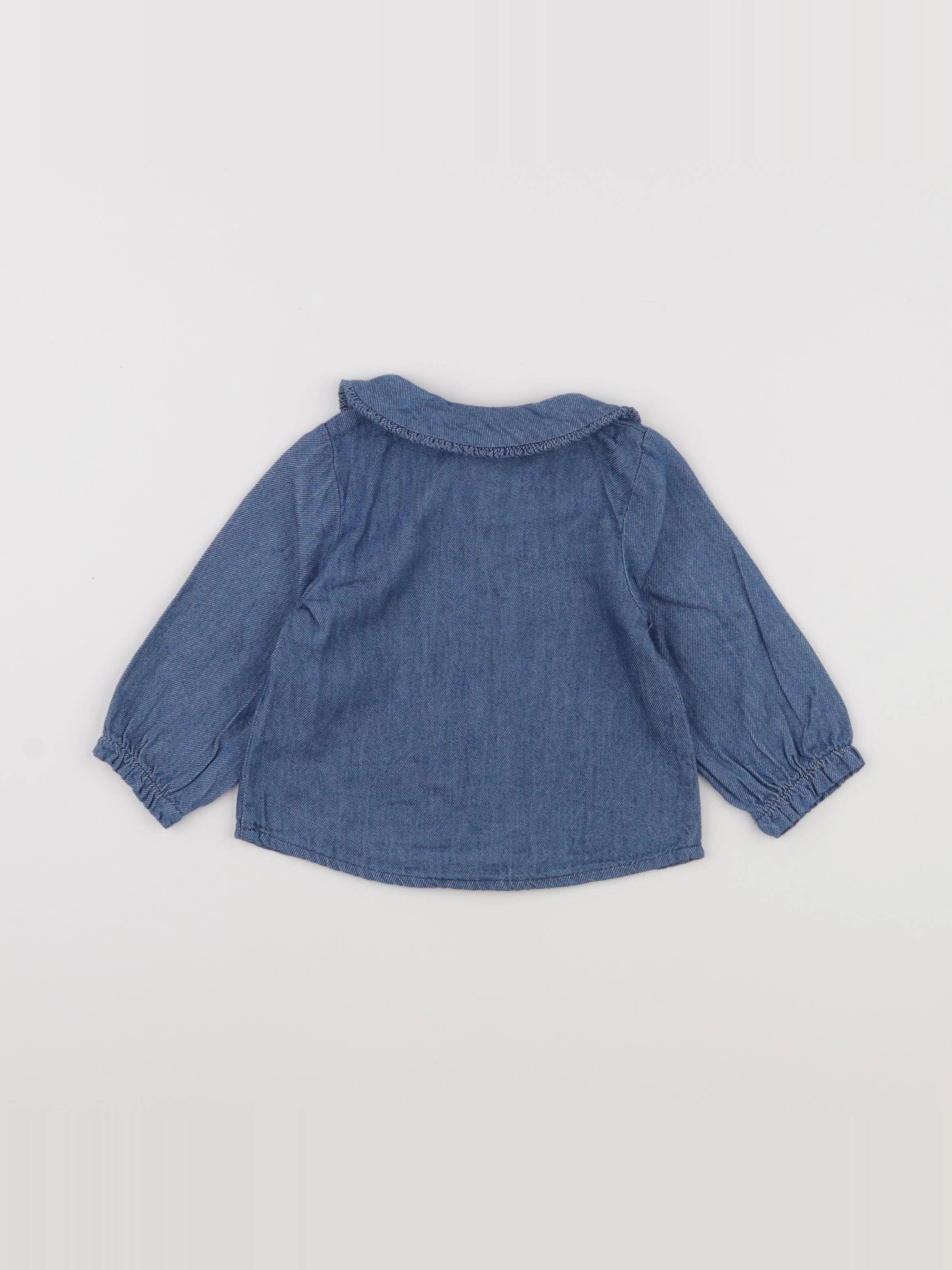 Tape à l'oeil - blouse bleu - 6 mois