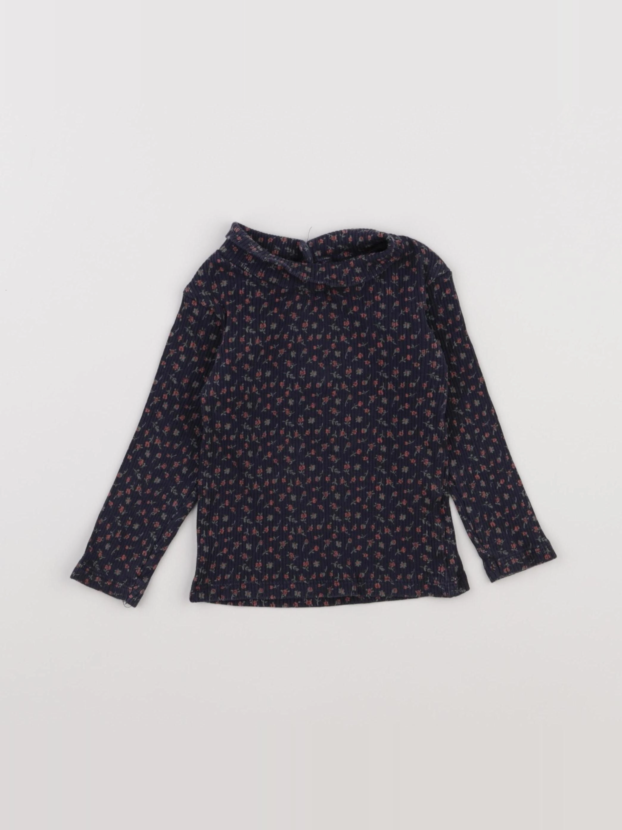 Vertbaudet - sous-pull bleu - 12 mois