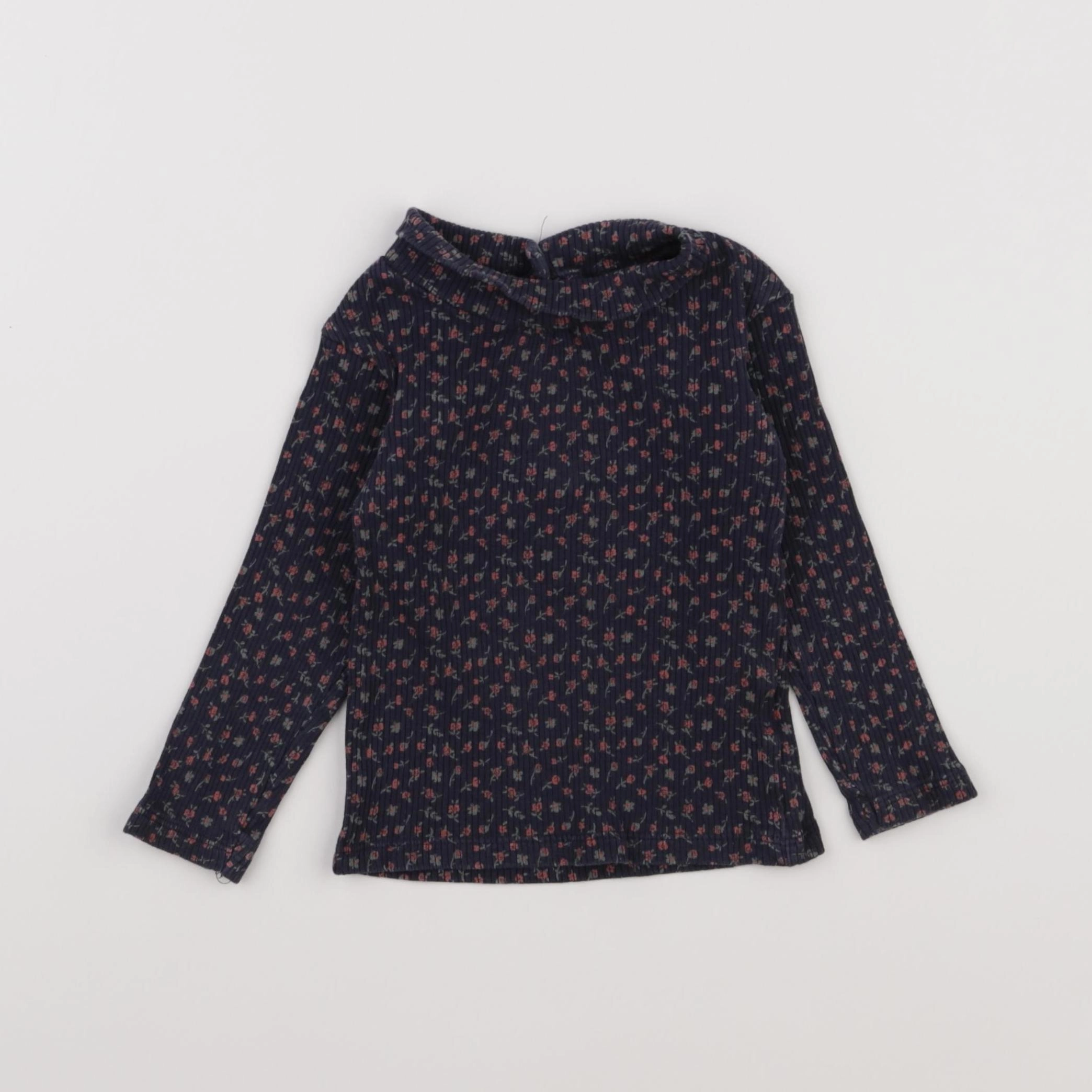 Vertbaudet - sous-pull bleu - 12 mois