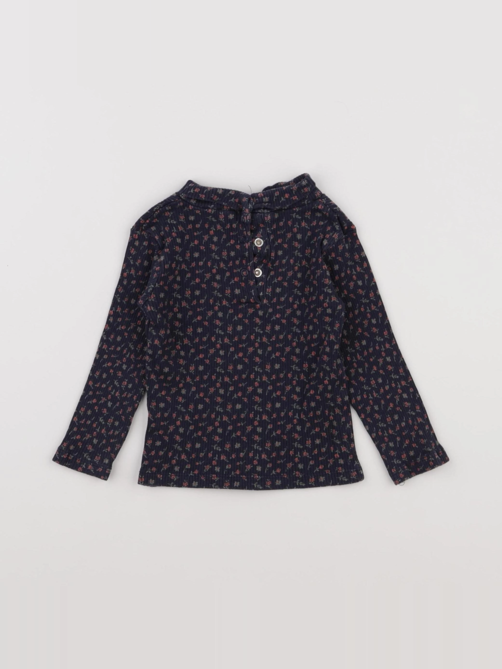 Vertbaudet - sous-pull bleu - 12 mois