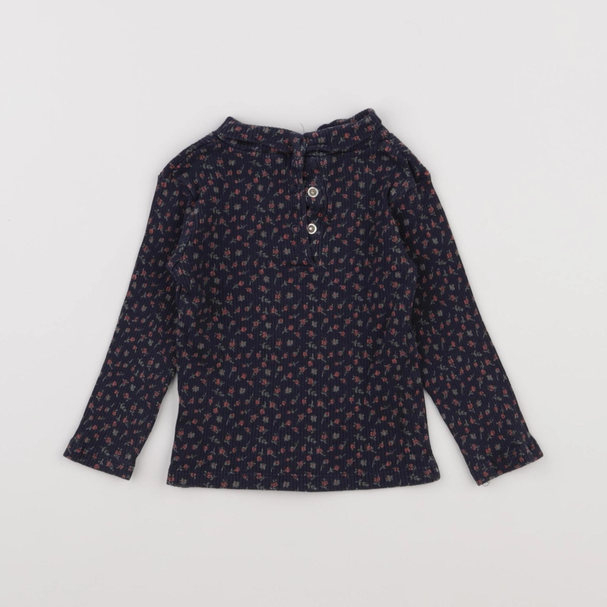 Vertbaudet - sous-pull bleu - 12 mois