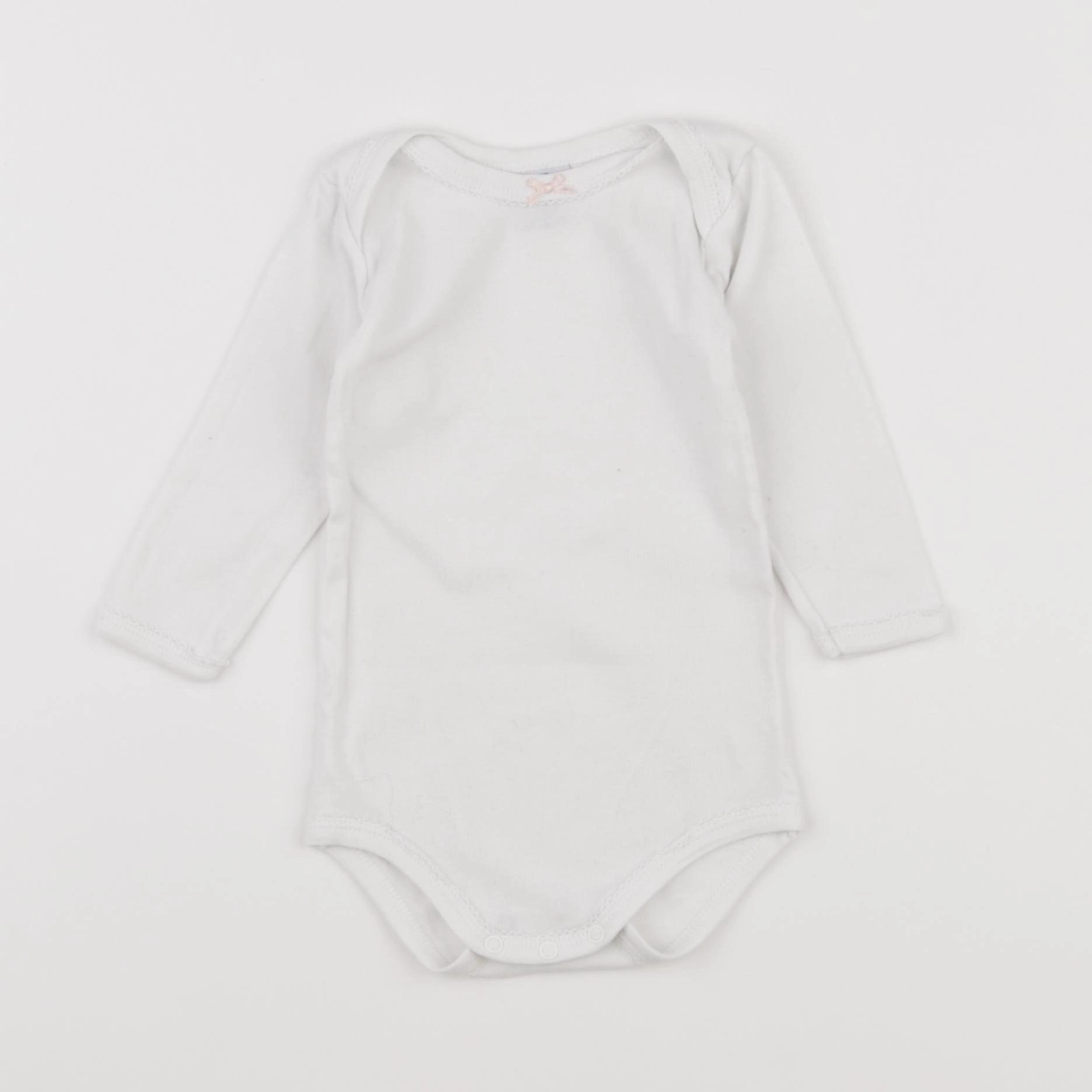 Petit Bateau - body blanc - 6 mois