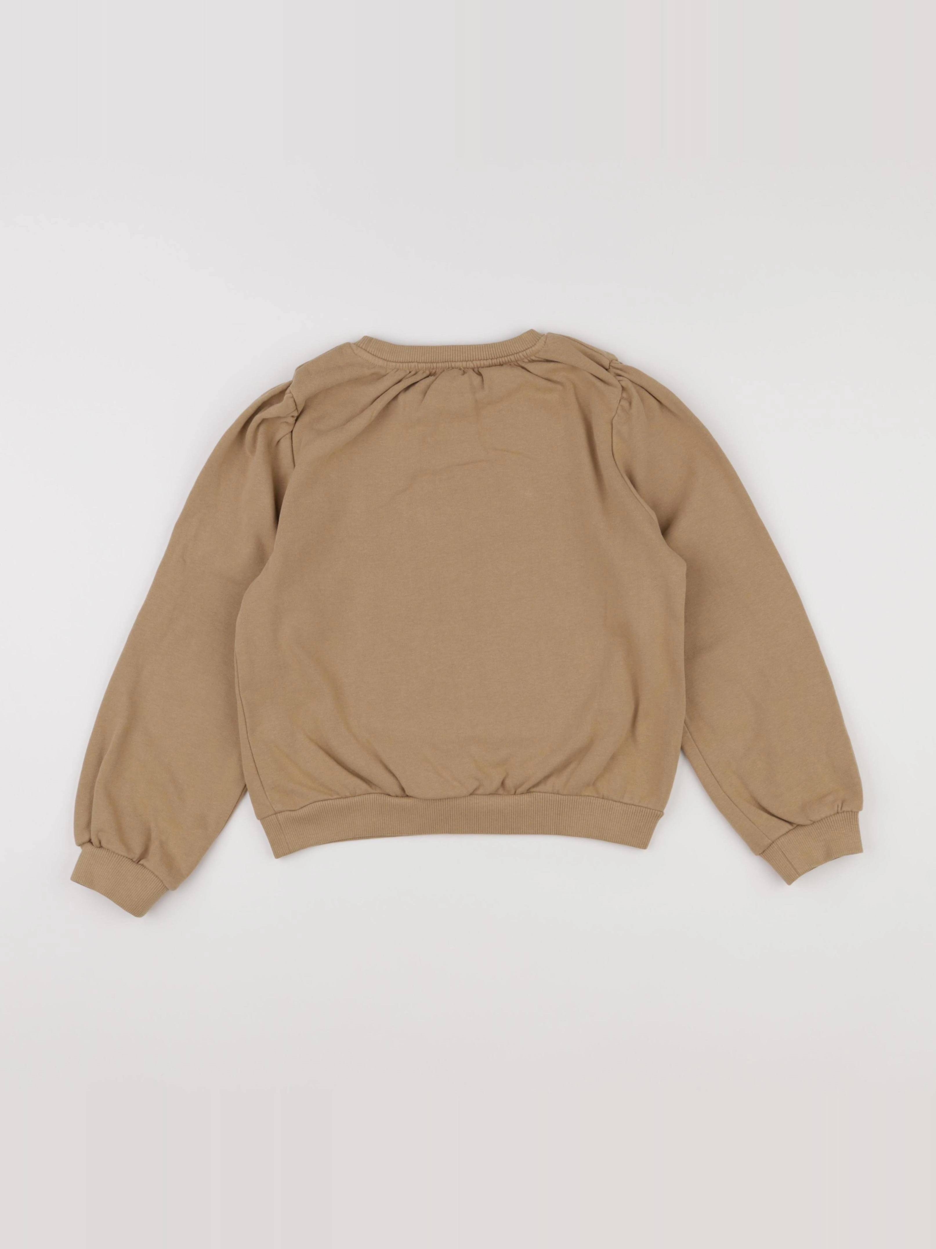 Vertbaudet - sweat marron - 8 ans