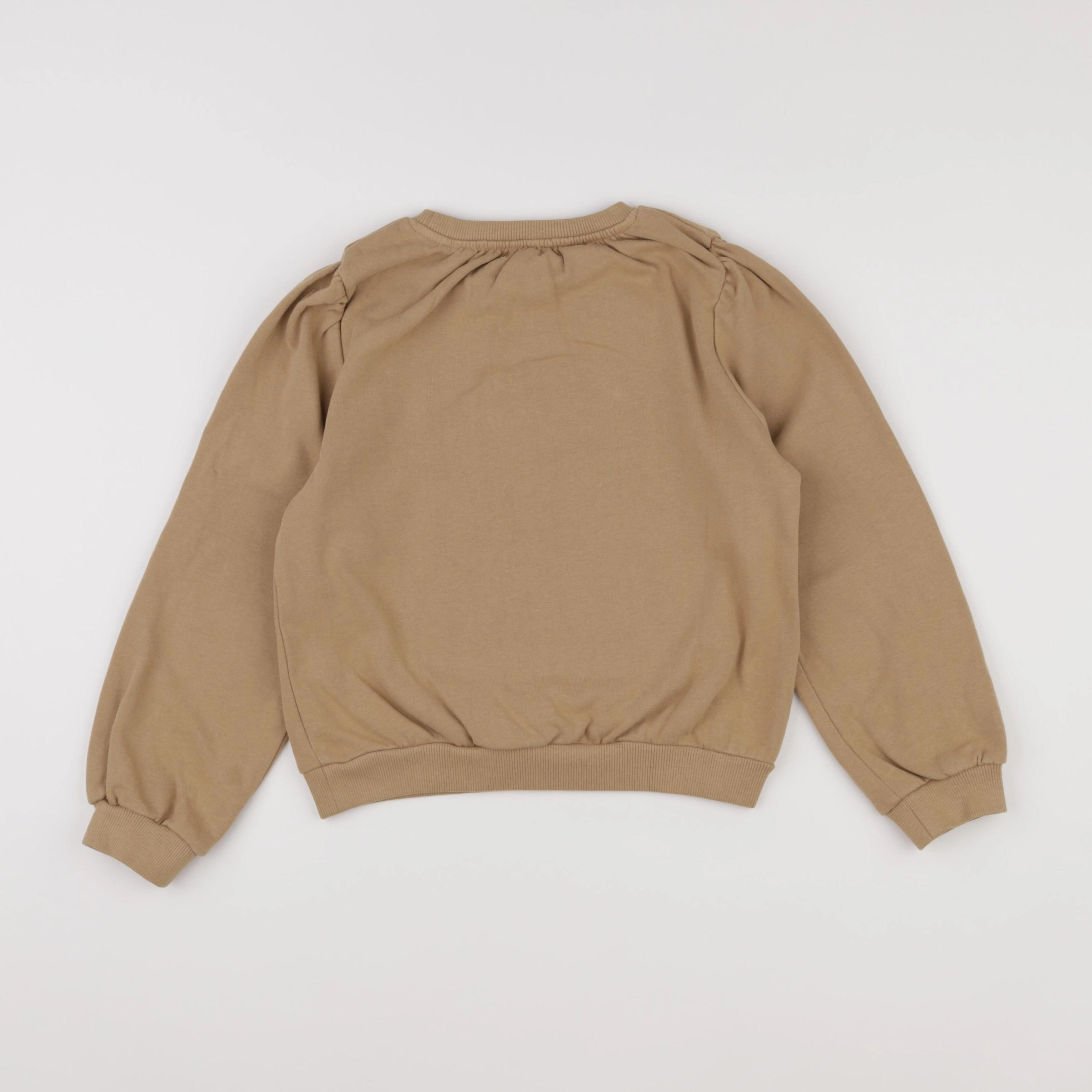 Vertbaudet - sweat marron - 8 ans