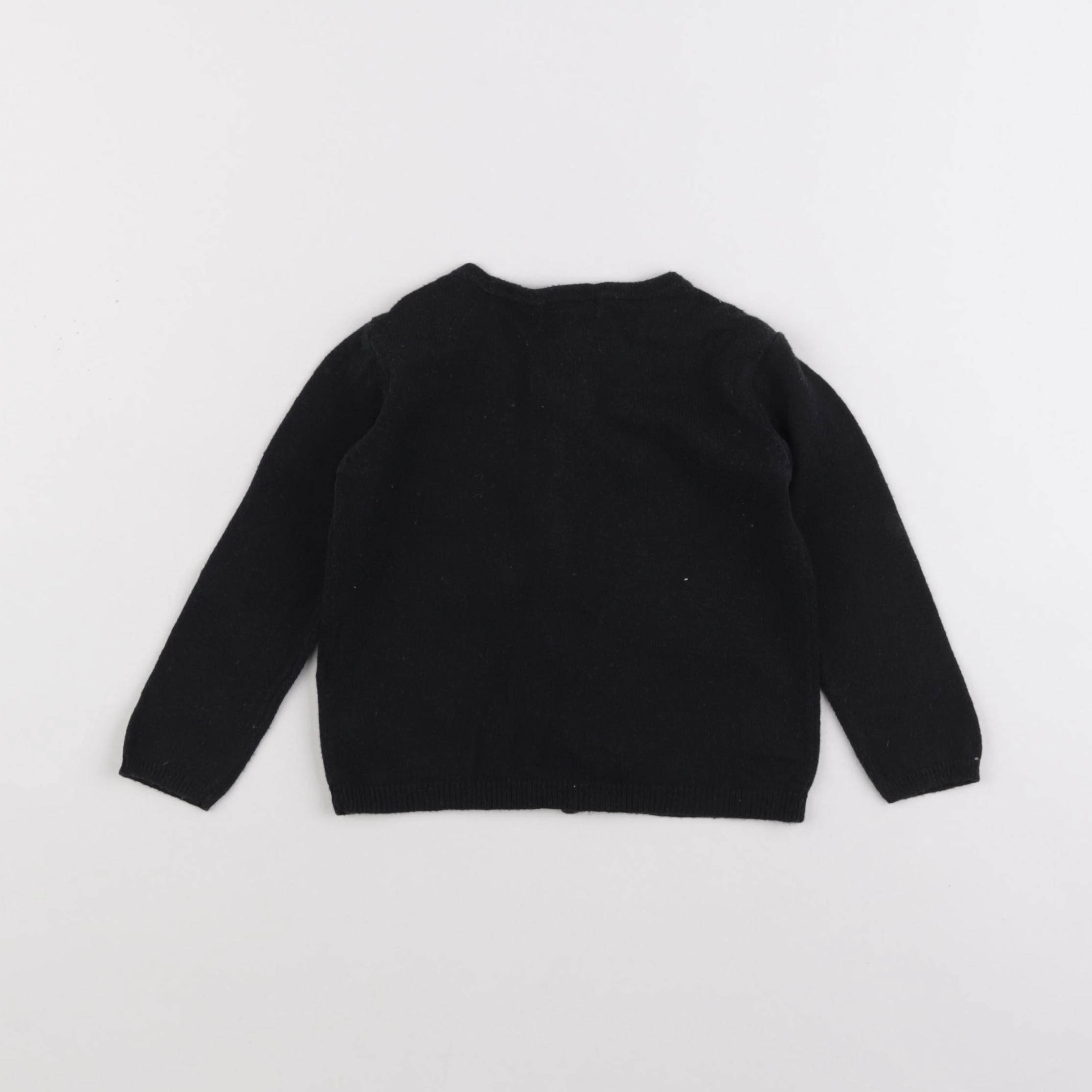 Vertbaudet - gilet noir - 2 ans