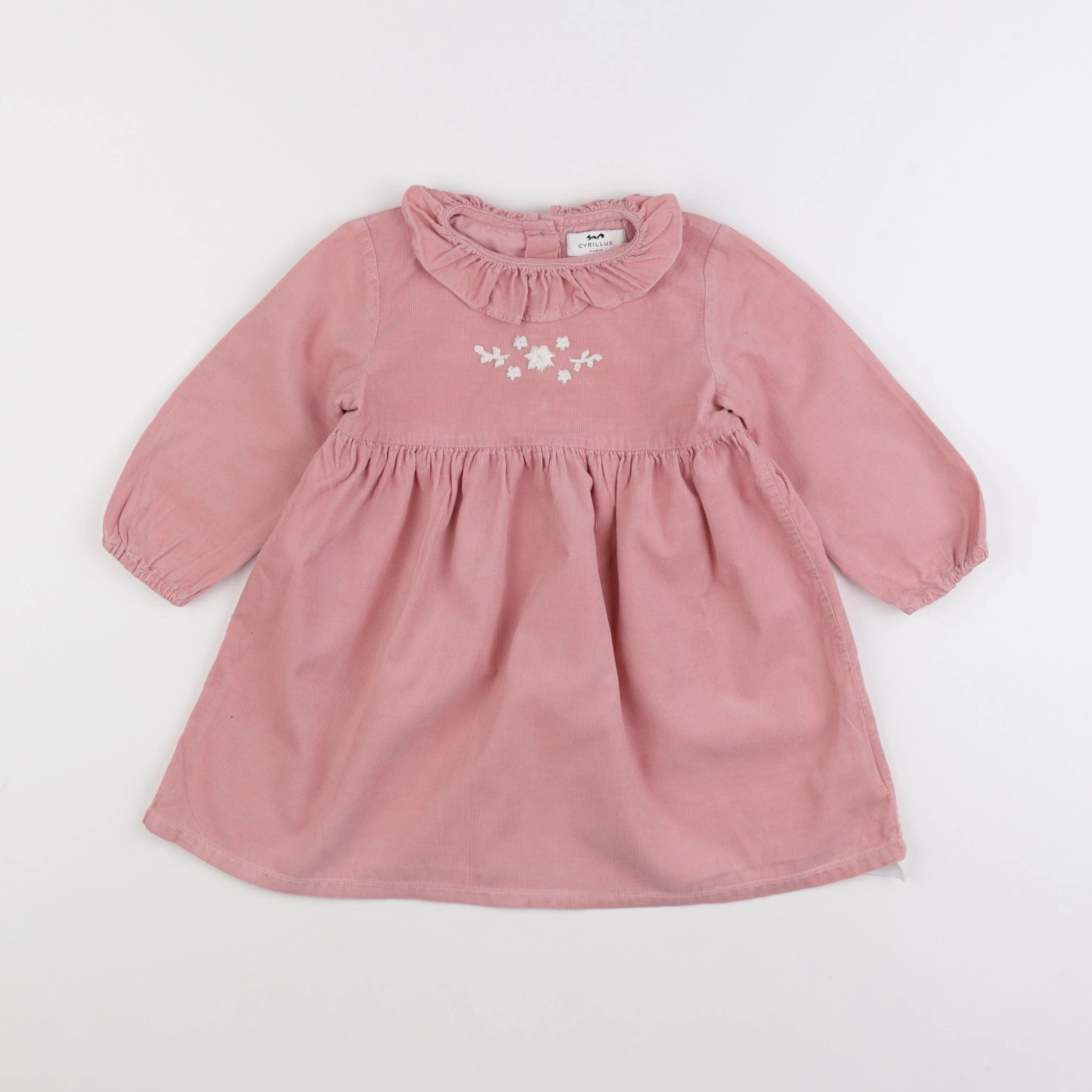 Cyrillus - robe rose - 24 mois