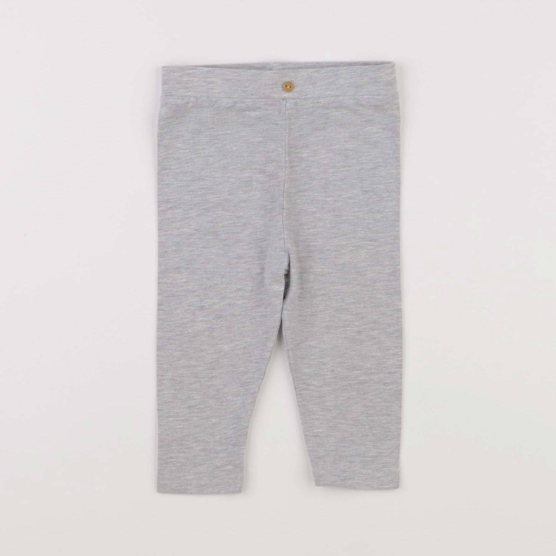 Vertbaudet - legging gris - 12 mois