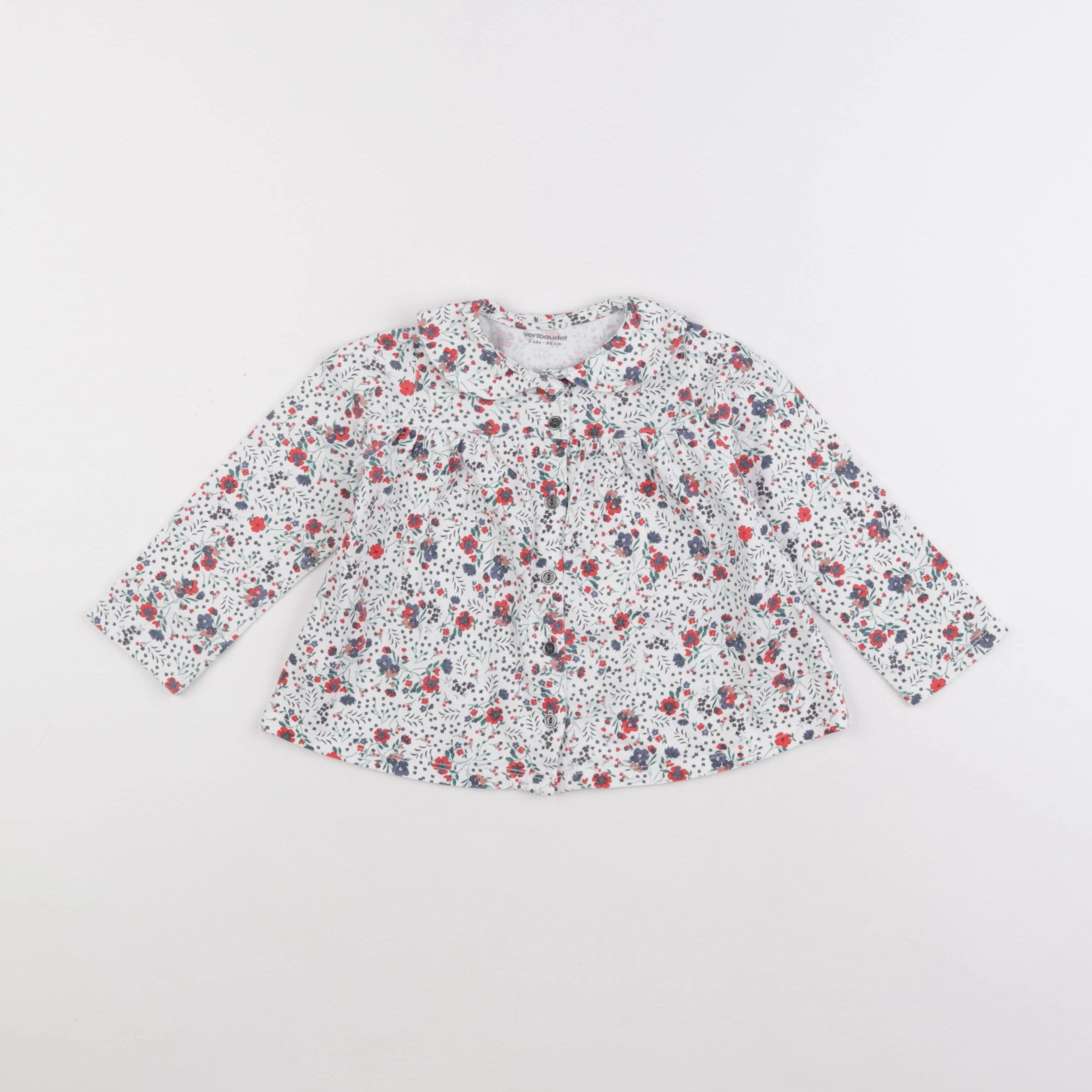Vertbaudet - tee-shirt blanc - 2 ans