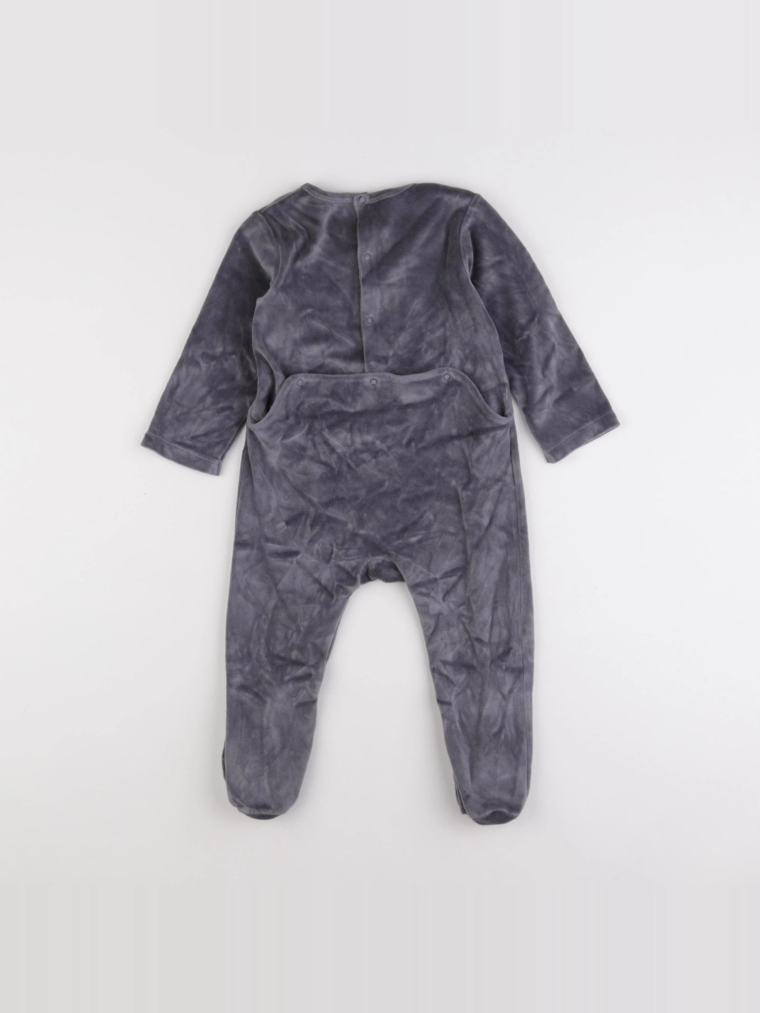 Jacadi - pyjama velours bleu - 24 mois