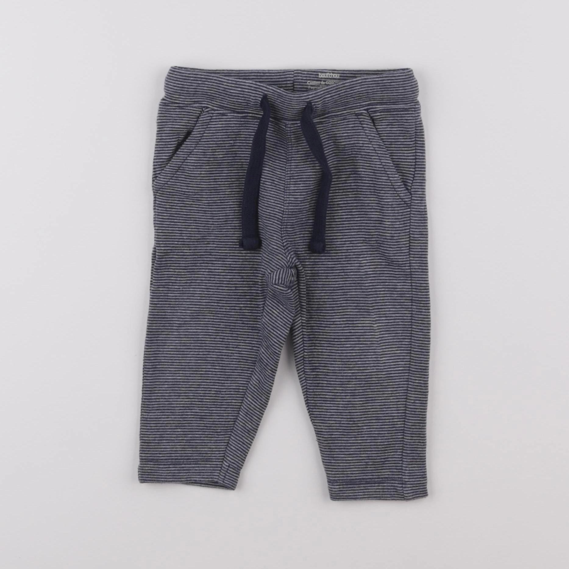 Boutchou - pantalon bleu - 9 mois