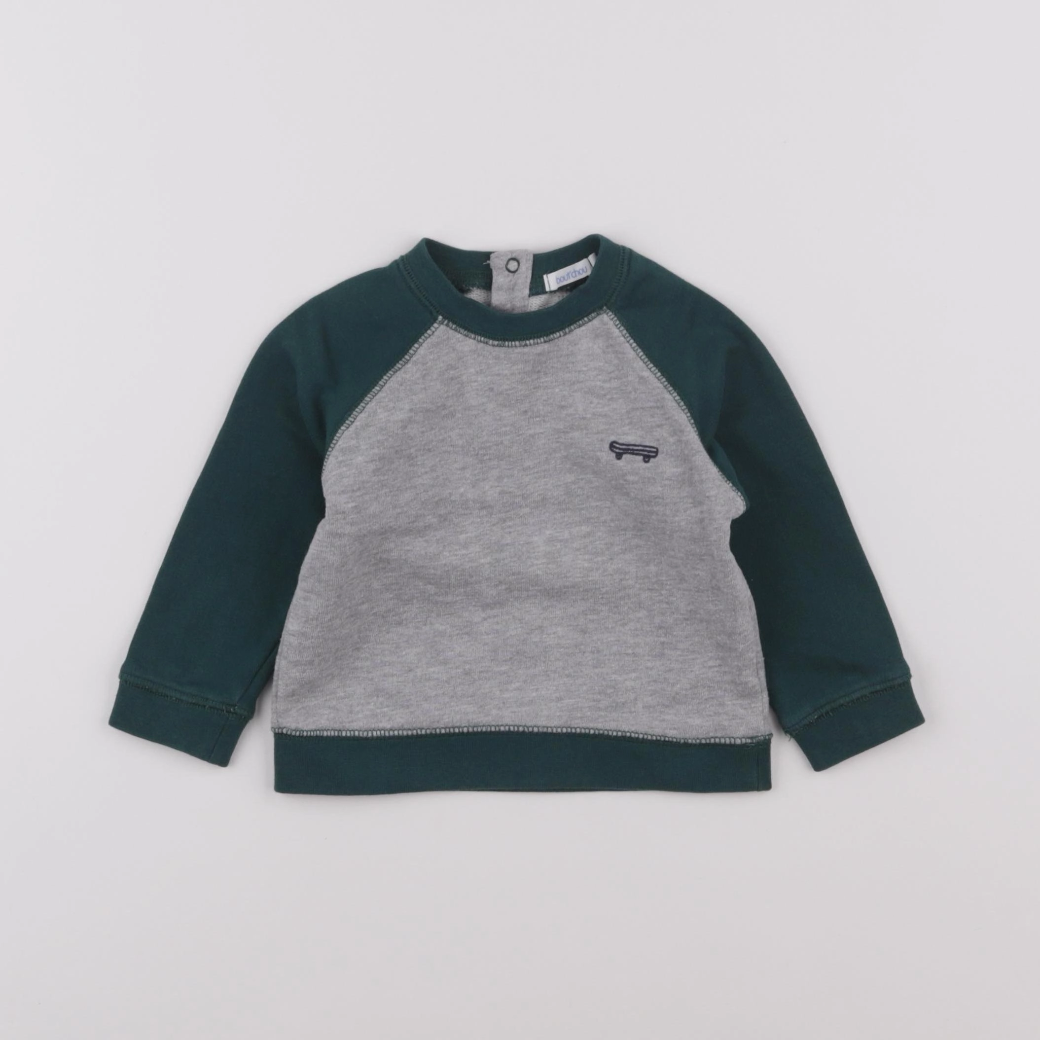 Boutchou - sweat gris - 9 mois